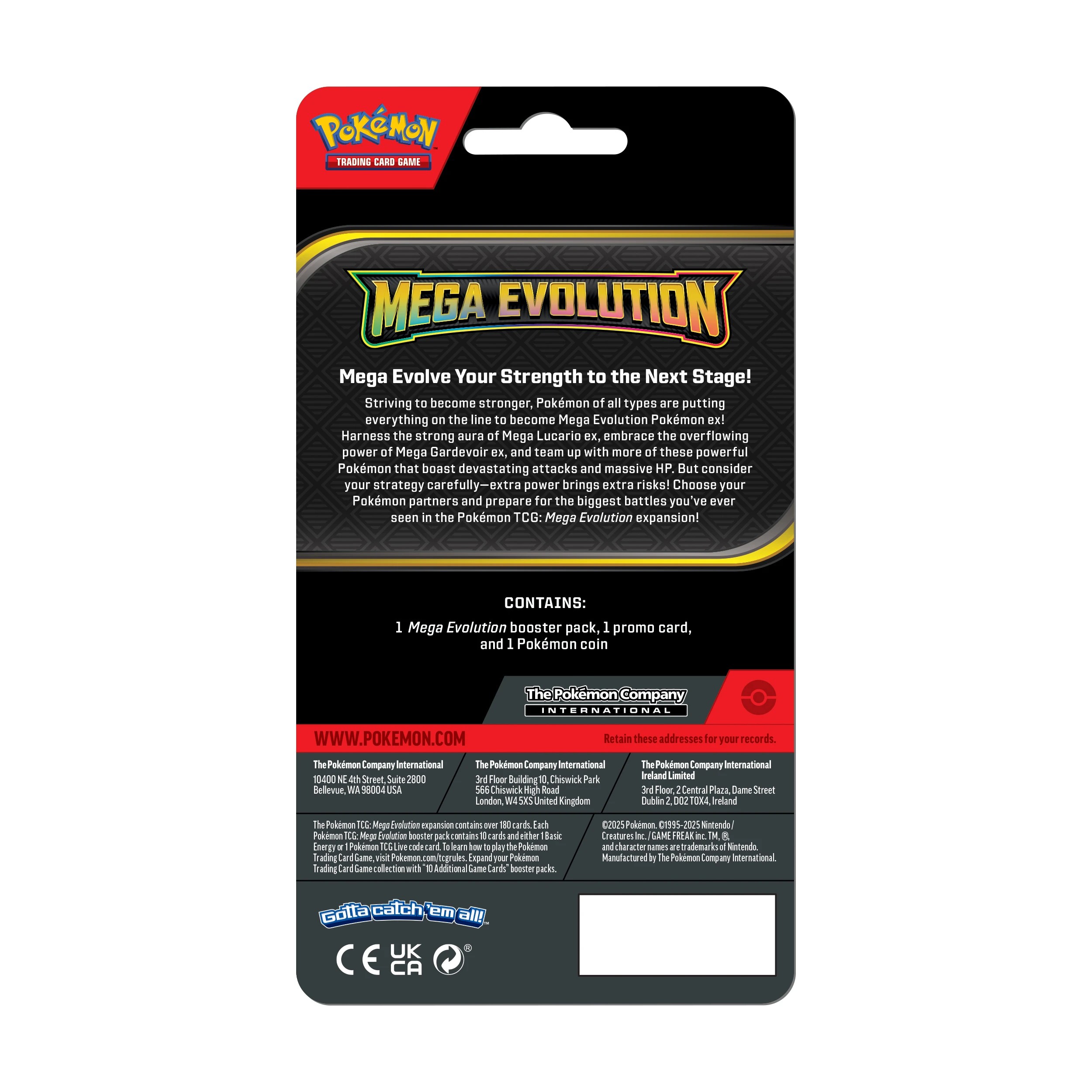 4 Pokemon Trading Card Game: Mega Evolution Pack - Assorted, 4 of 4