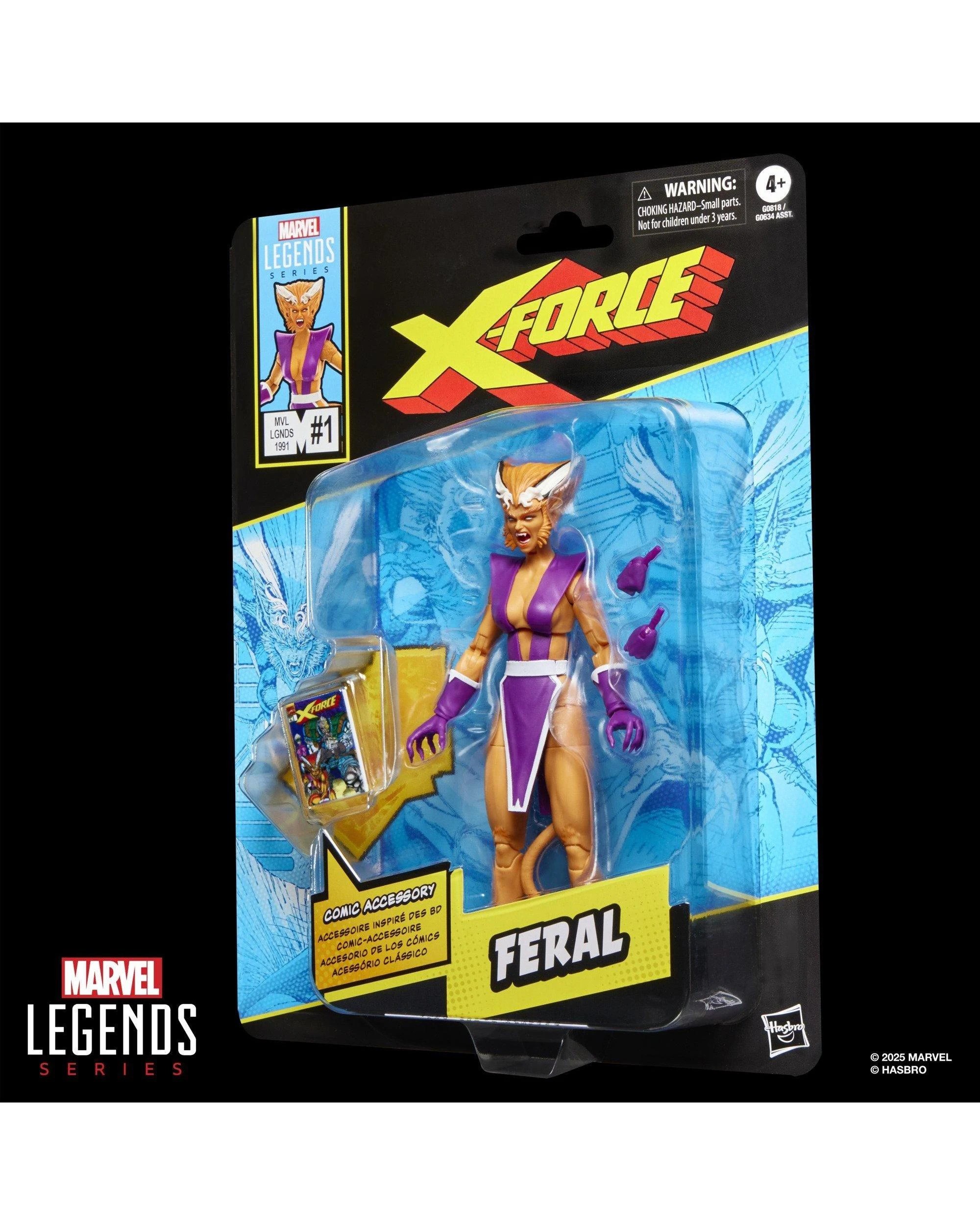 3 Hasbro Marvel Legends Series X-Force Feral Action Figure, 3 of 10