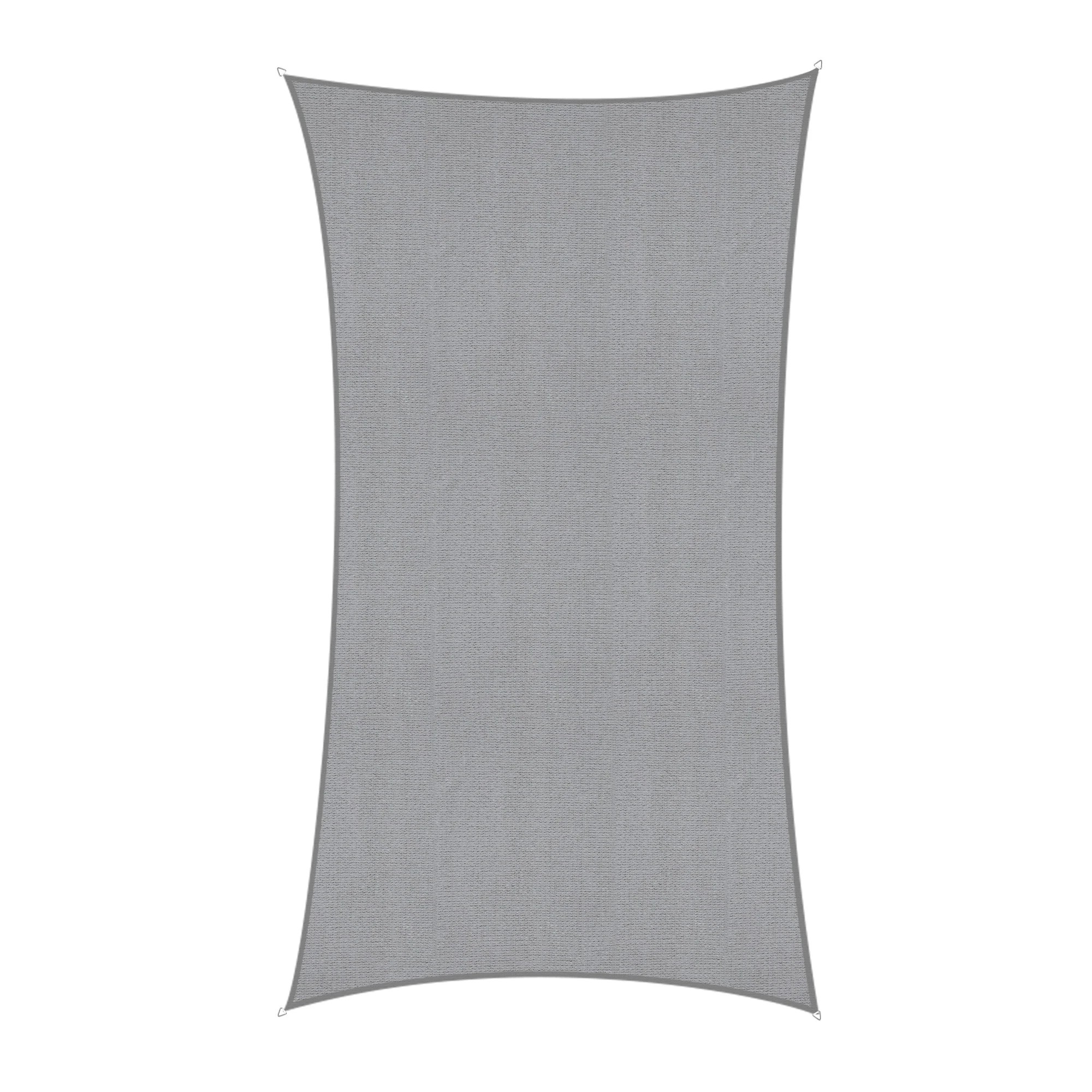 1 Instahut Sun Shade Sail Cloth 98% UV Block Outdoor Canopy Rectangle 2X5M - Grey, 1 of 8