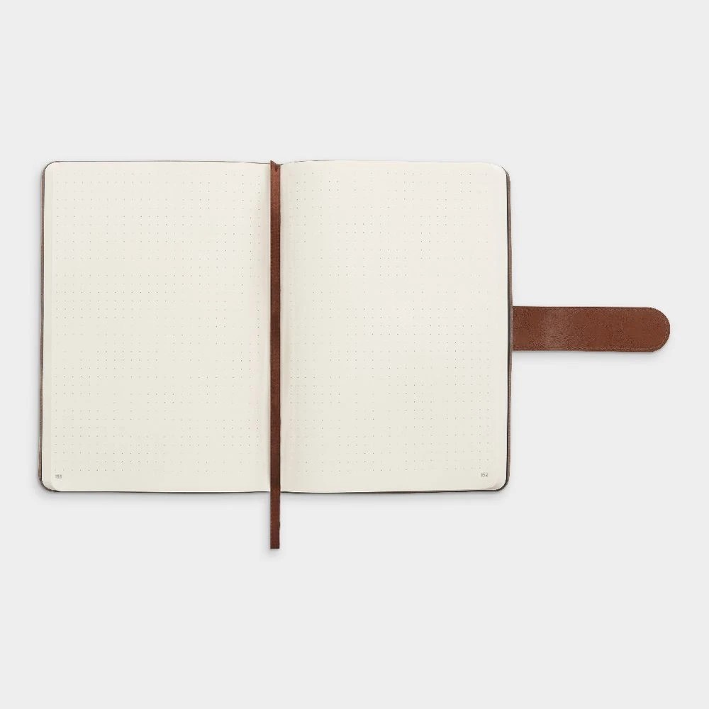 6 Otto A5 The Dot Journal 240 Page Tan Leather, 6 of 7