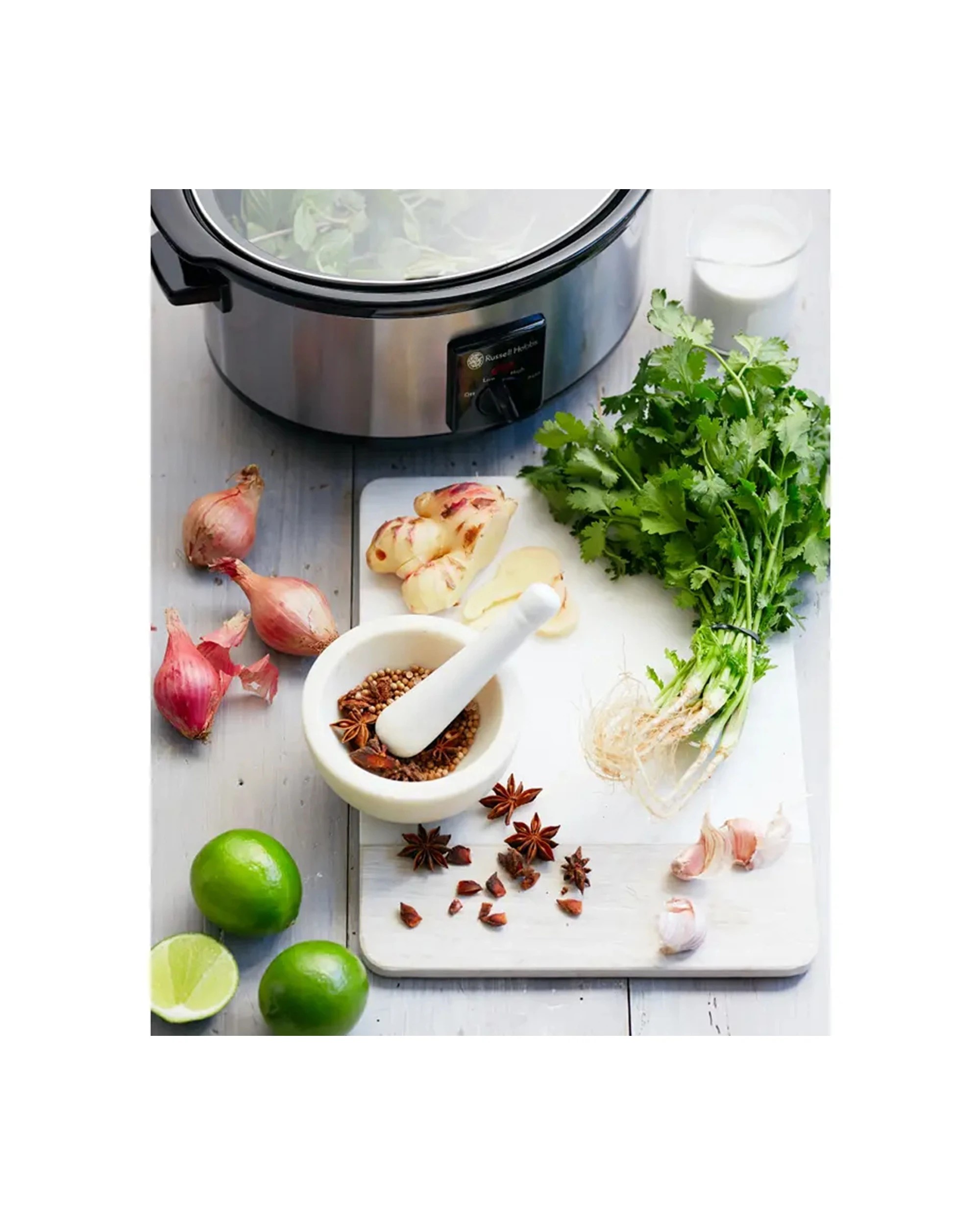 5 Russell Hobbs 4443bss Electric 3.5l Slow Cooker Pot/ceramic Bowl Stainless Steel
 - Silver, 5 of 5