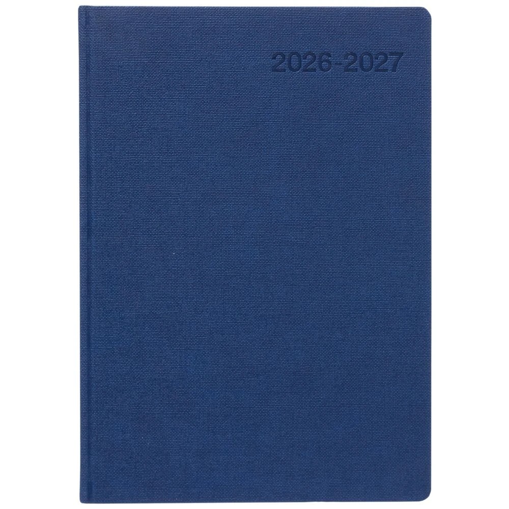 2 J.Burrows A4 Day to Page Textured FY26/27 Diary Navy, 2 of 6