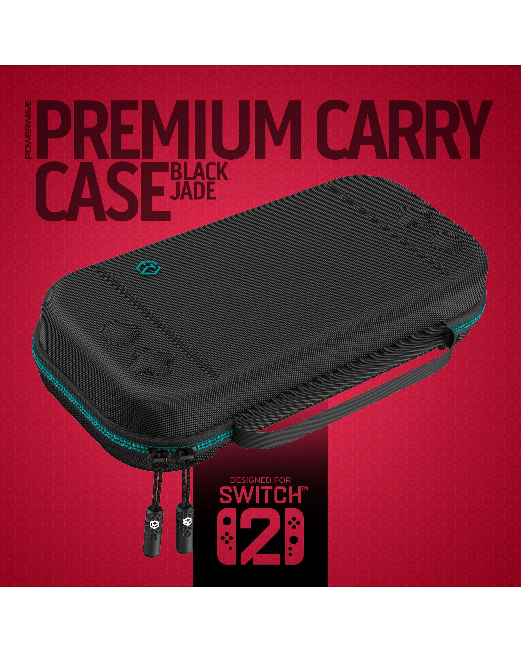 2 Powerwave Premium Carry Case Black Jade for Nintendo Switch 2 - Black, 2 of 6