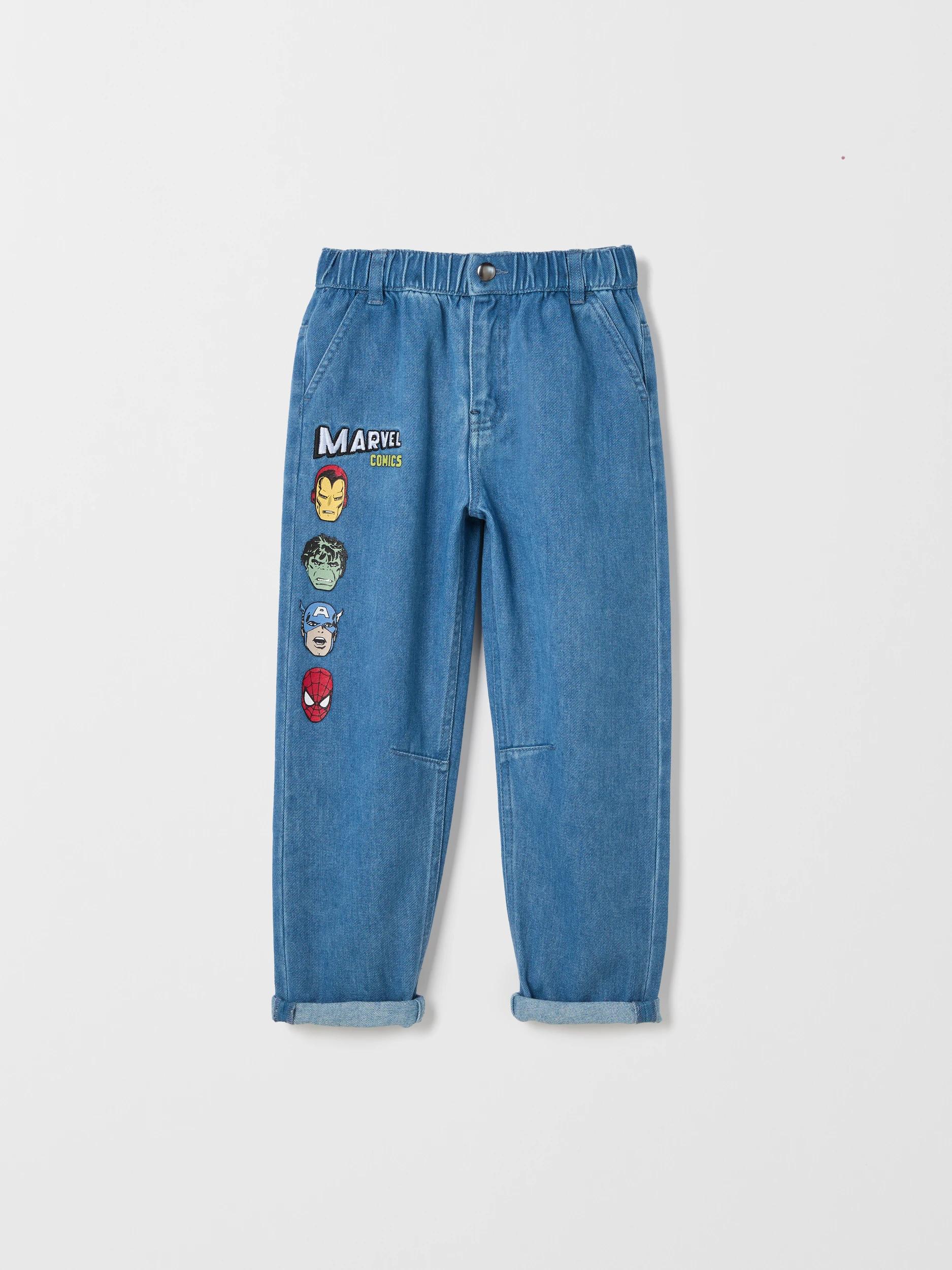 1 Disney Marvel Denim Jeans LIGHT WASH, 1 of 3