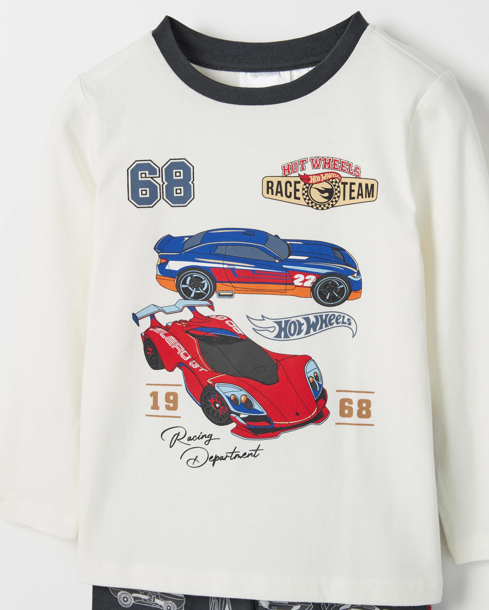 4 Hot Wheels Australian Cotton 2 Pack Younger Boys Pyjama Set HOT WHEELS, 4 of 6