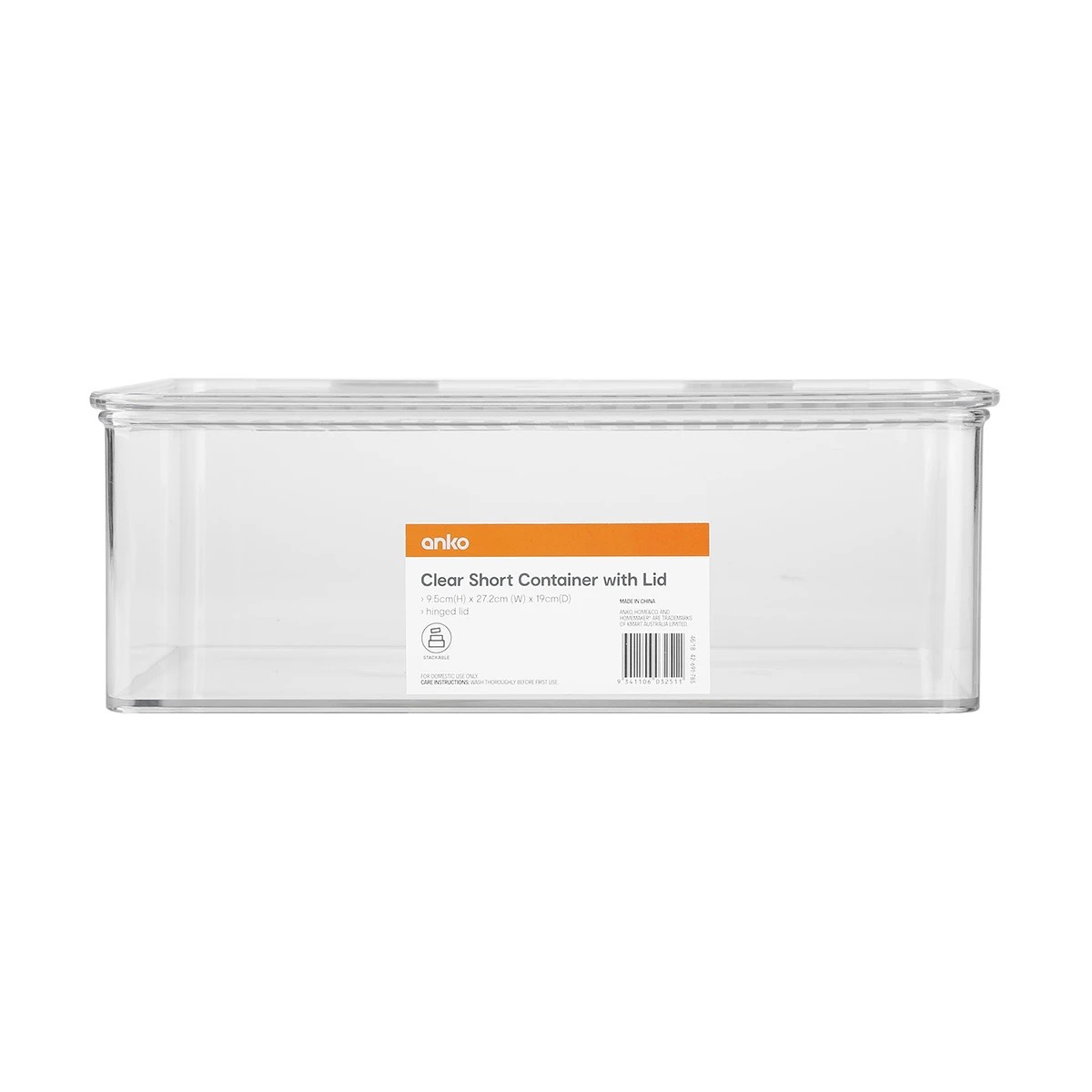 3 Clear Short Container with Lid, 3 of 3