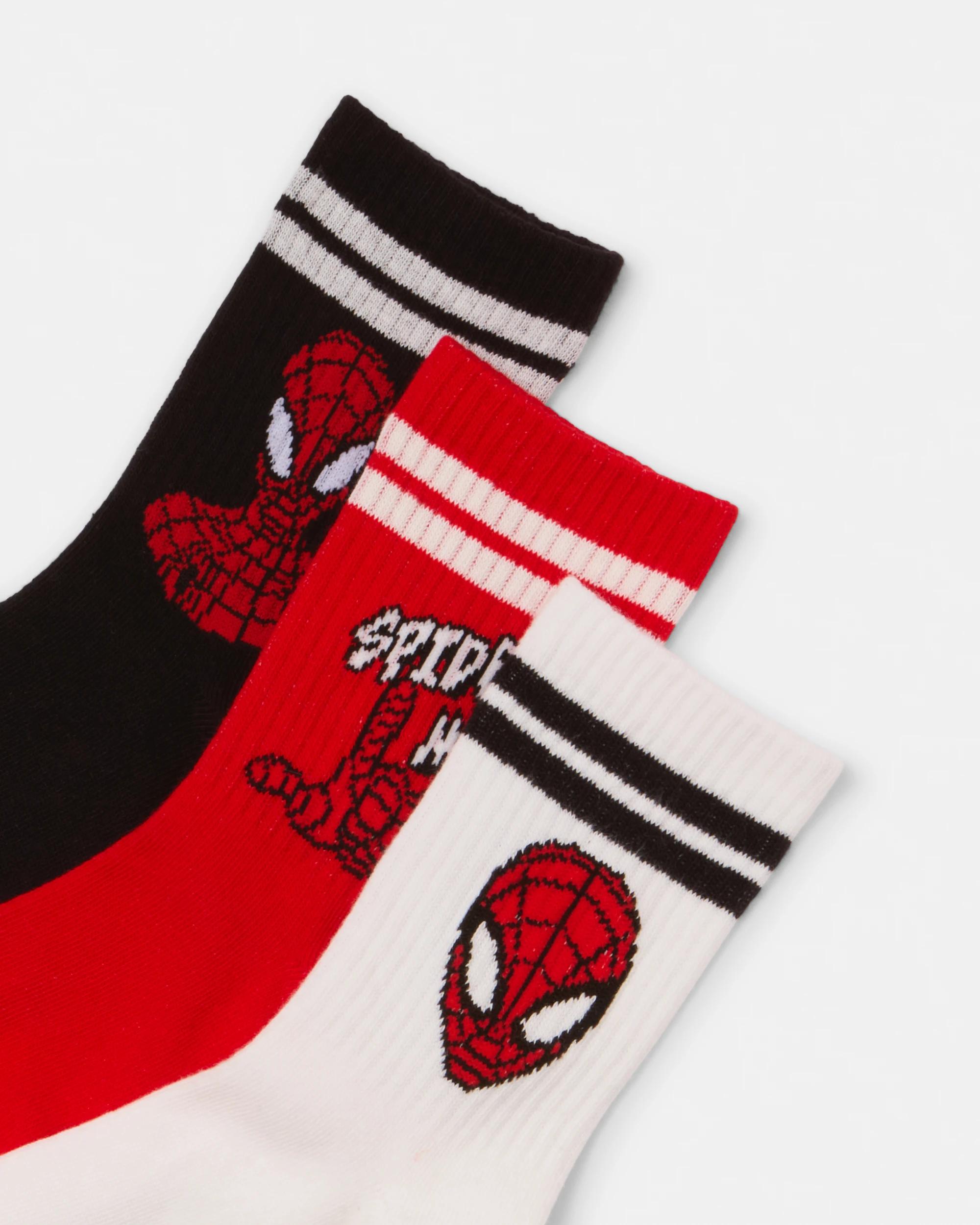 2 3 Pack Spider-Man License Crew Socks Spiderman, 2 of 3