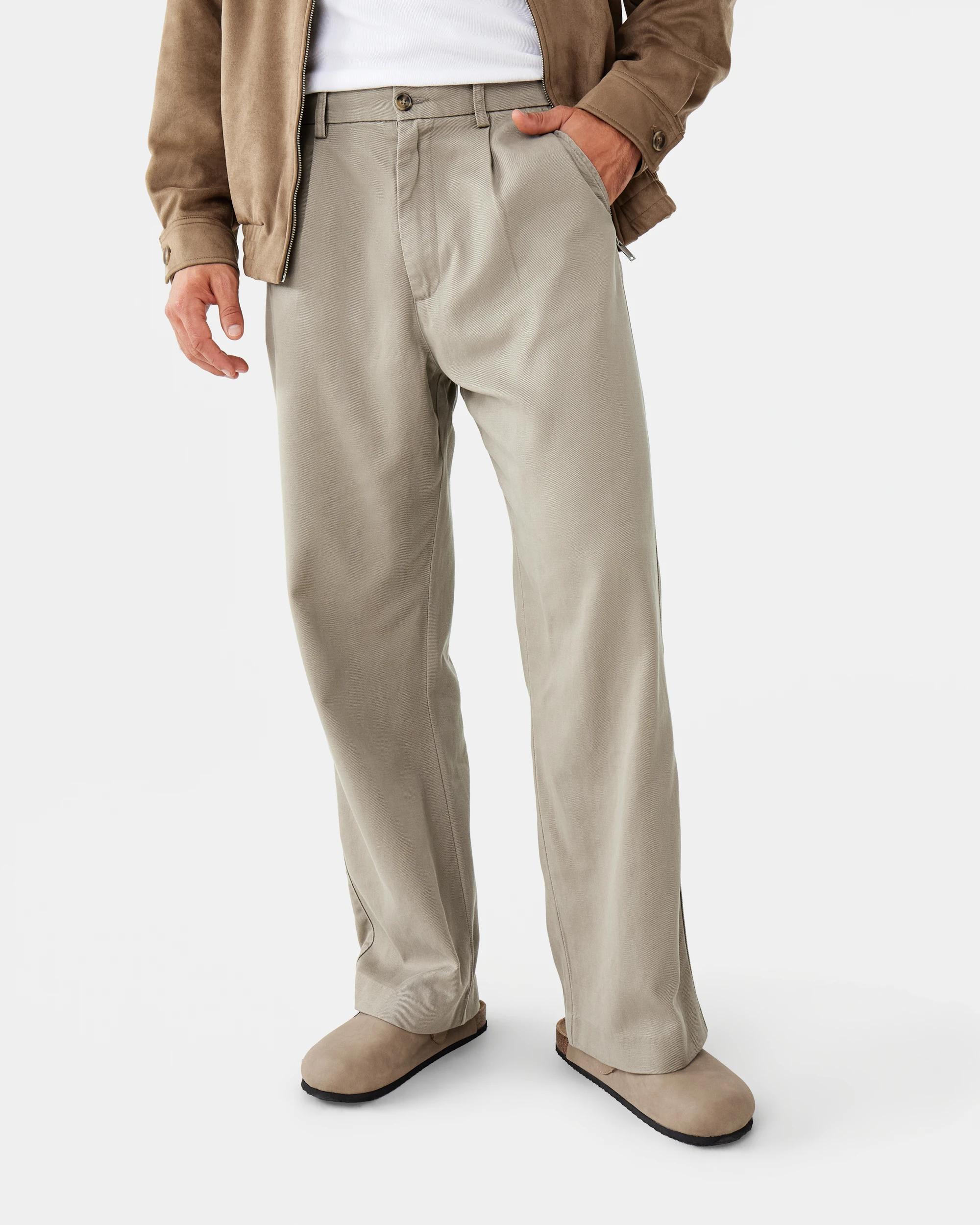 1 Pleated Pants Brn Timber, 1 of 6