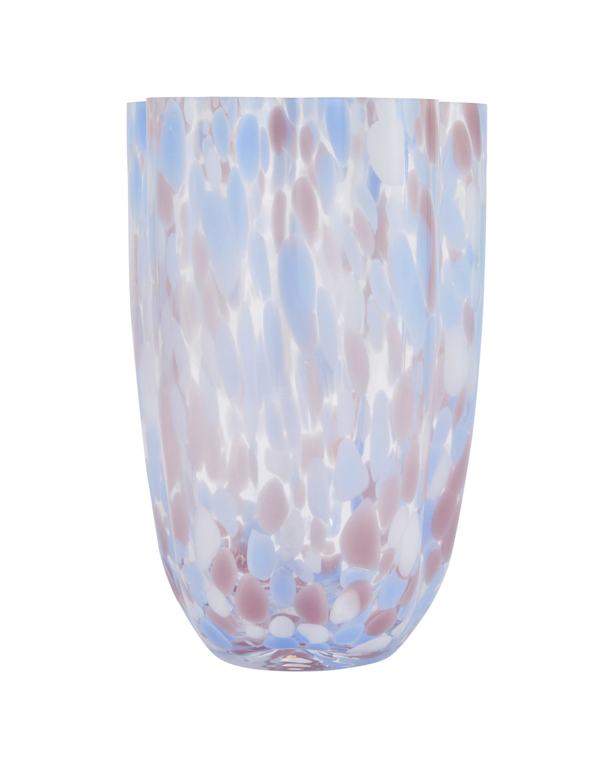 2 Coloured Glass Confetti Vase, 2 of 5