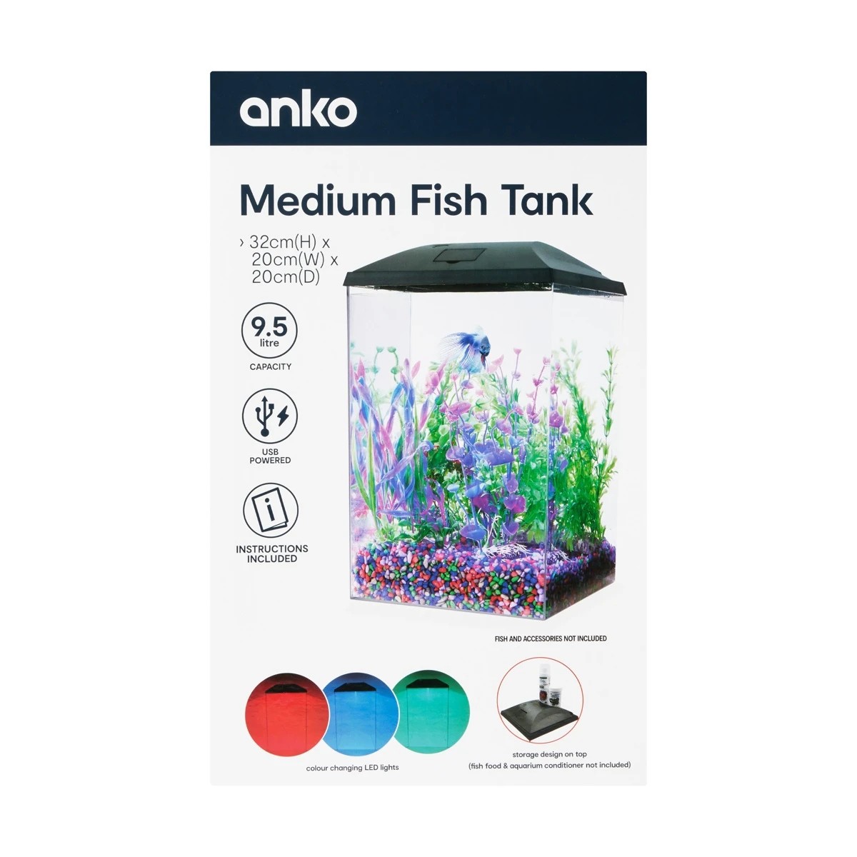 8 9.5L Medium Fish Tank, 8 of 8