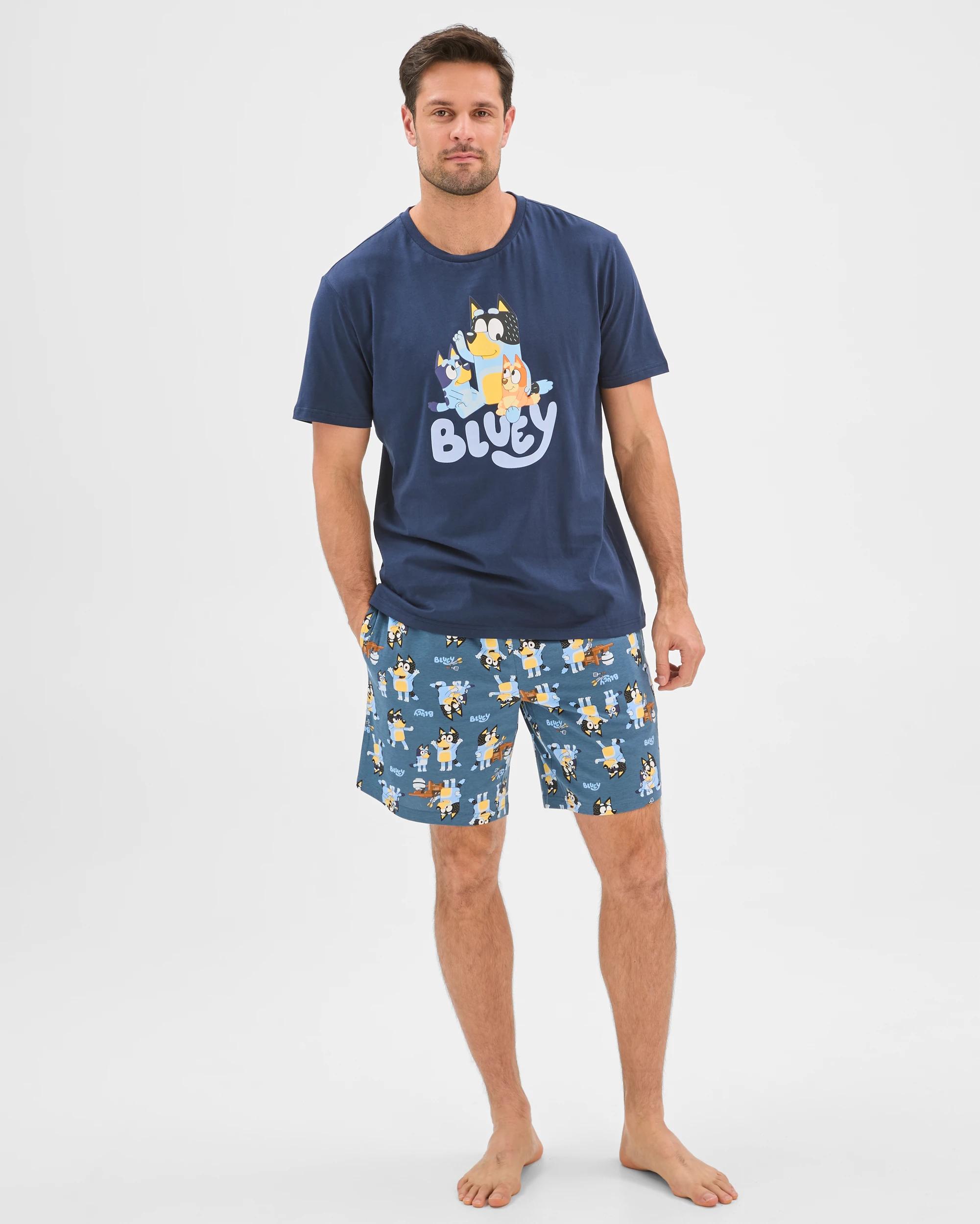 1 Family Matching Bluey Australian Cotton Pyjama Set BLUE BLUEY, 1 of 9