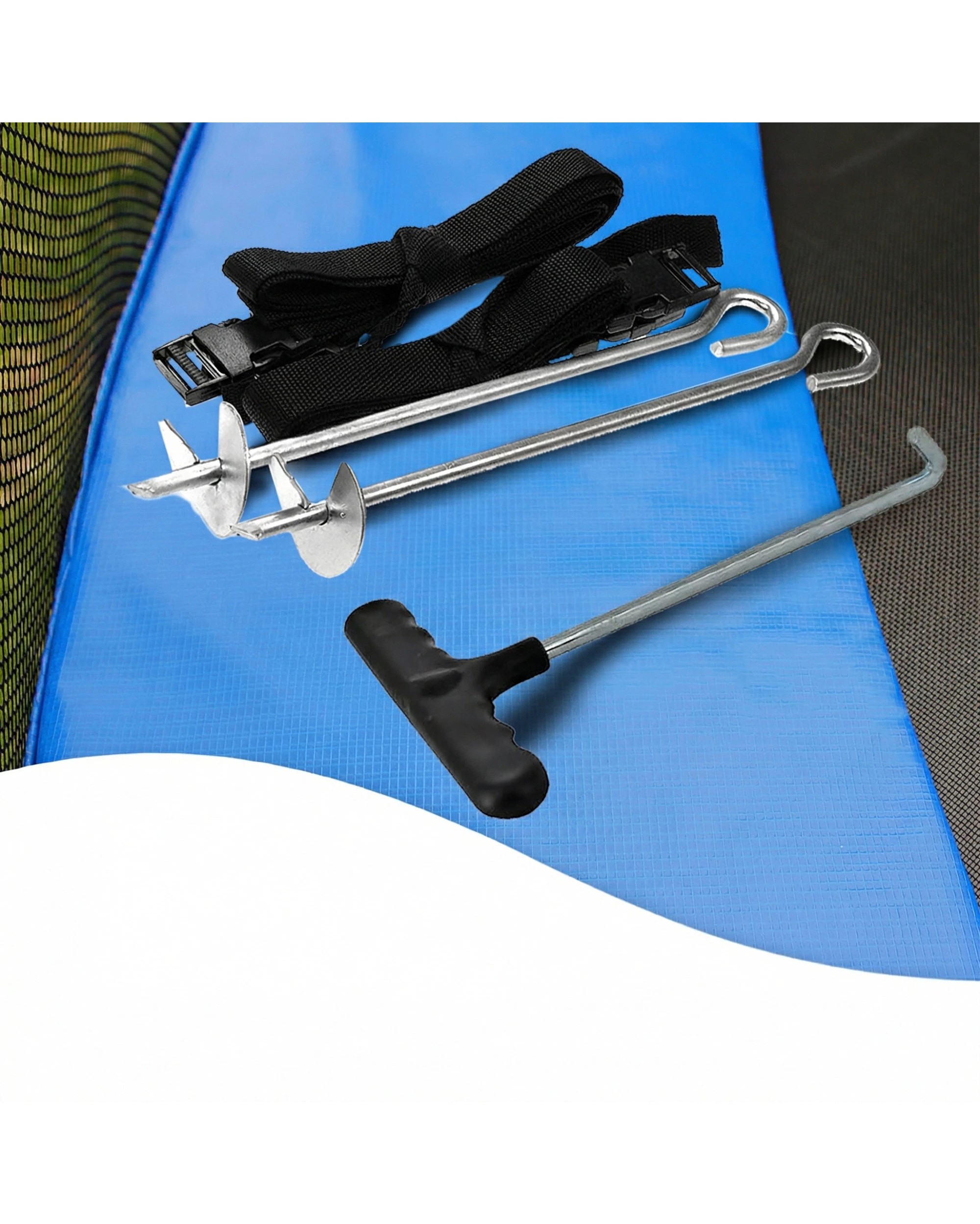 7 Kahuna Blizzard 14 ft Trampoline with Net, 7 of 7