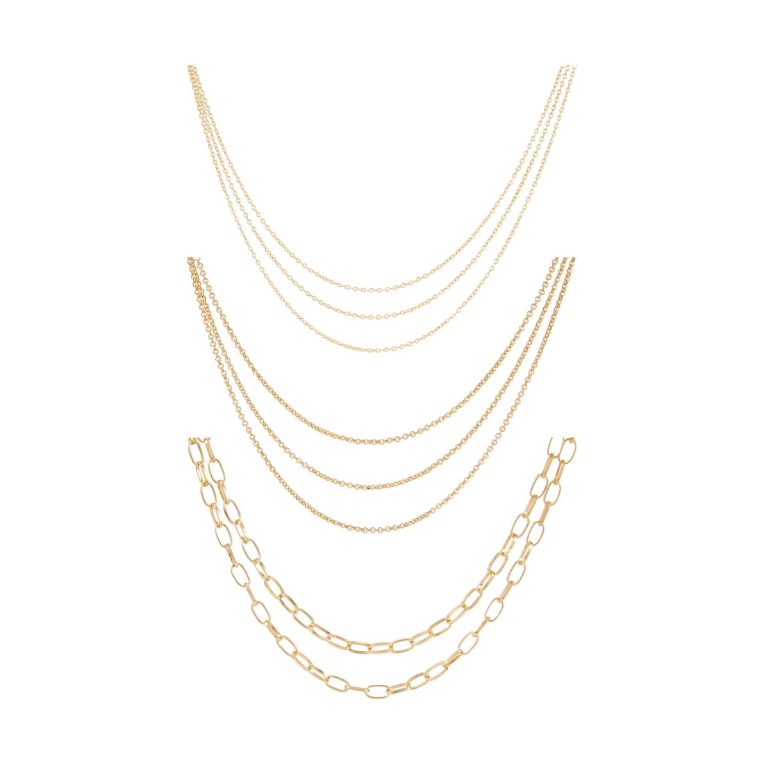 1 Jewellery Chain Set - Gold Look, 1 of 3