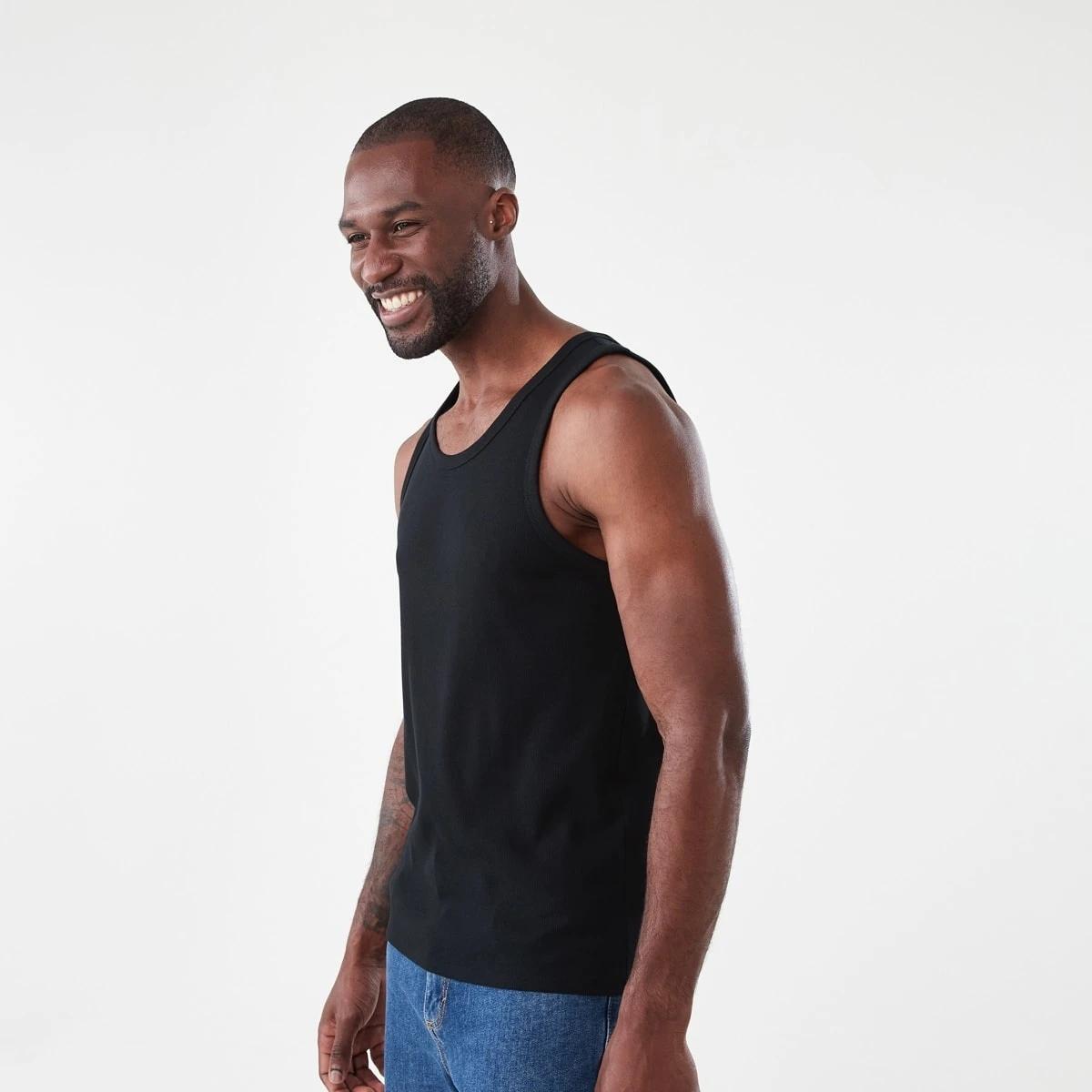 2 Rib Tank BLACK, 2 of 5