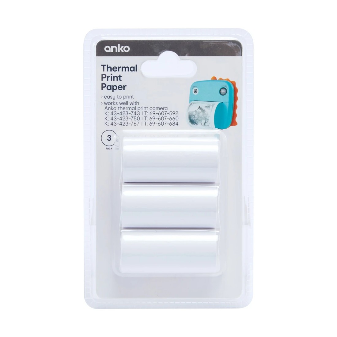 4 3 Pack Thermal Print Camera Rolls, 4 of 5