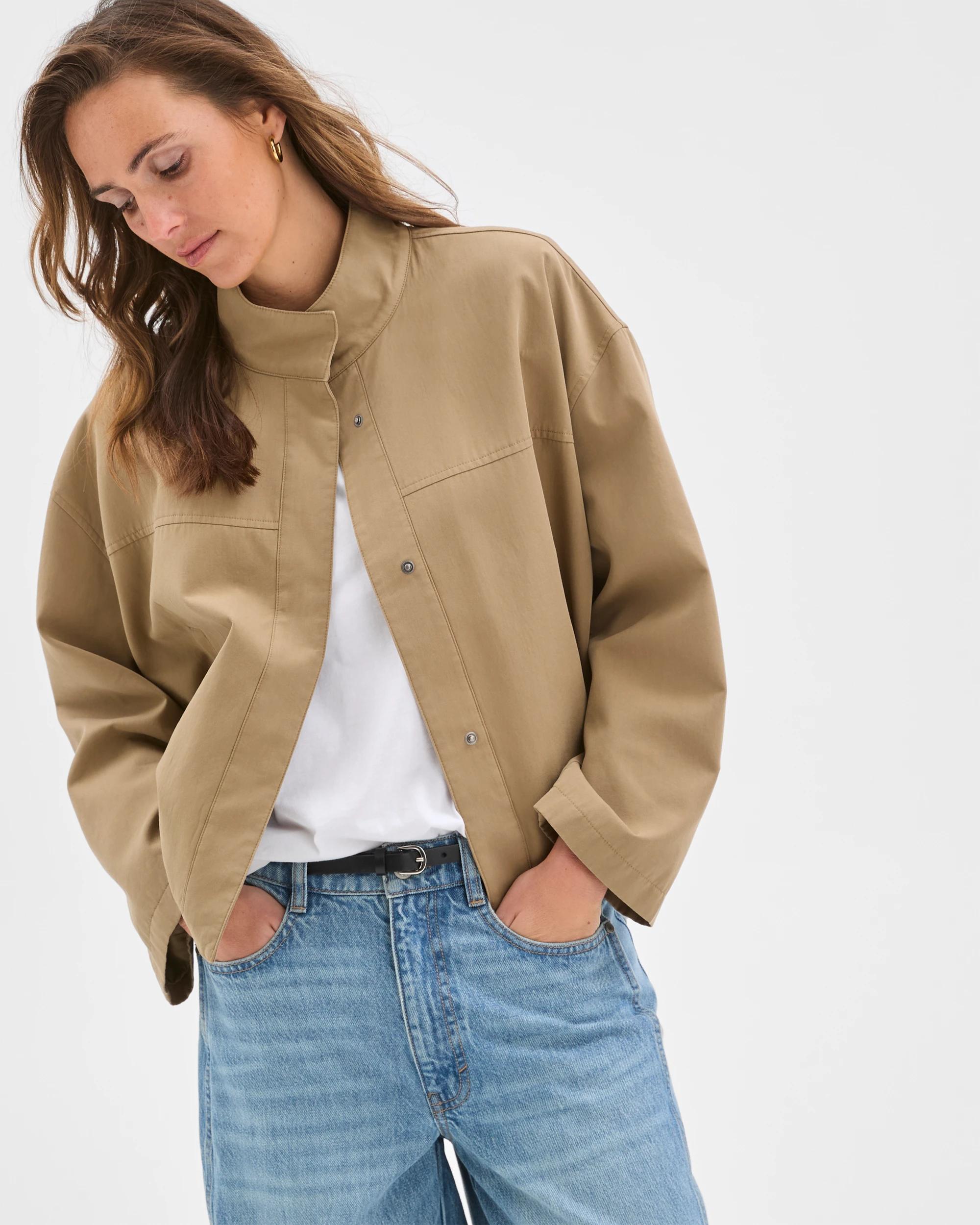 3 Target Man Australian Cotton Blend Bubble Hem Jacket BURNT BUTTER, 3 of 6