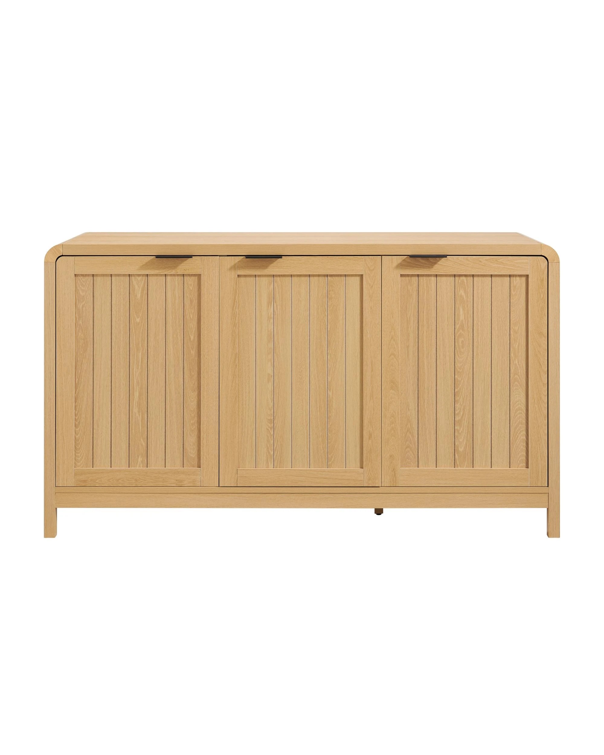 4 Kodu Buffet Sideboard Cabinet 3 Doors - Natural, 4 of 10