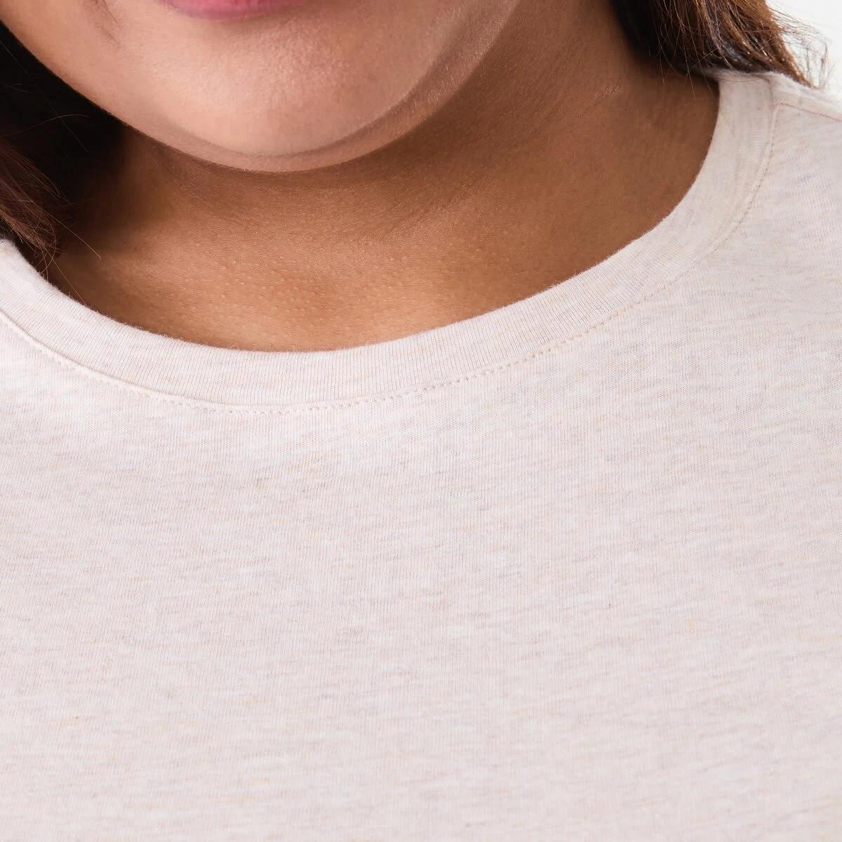 5 Curve Short Sleeve Peplum Top Soft Bge, 5 of 6