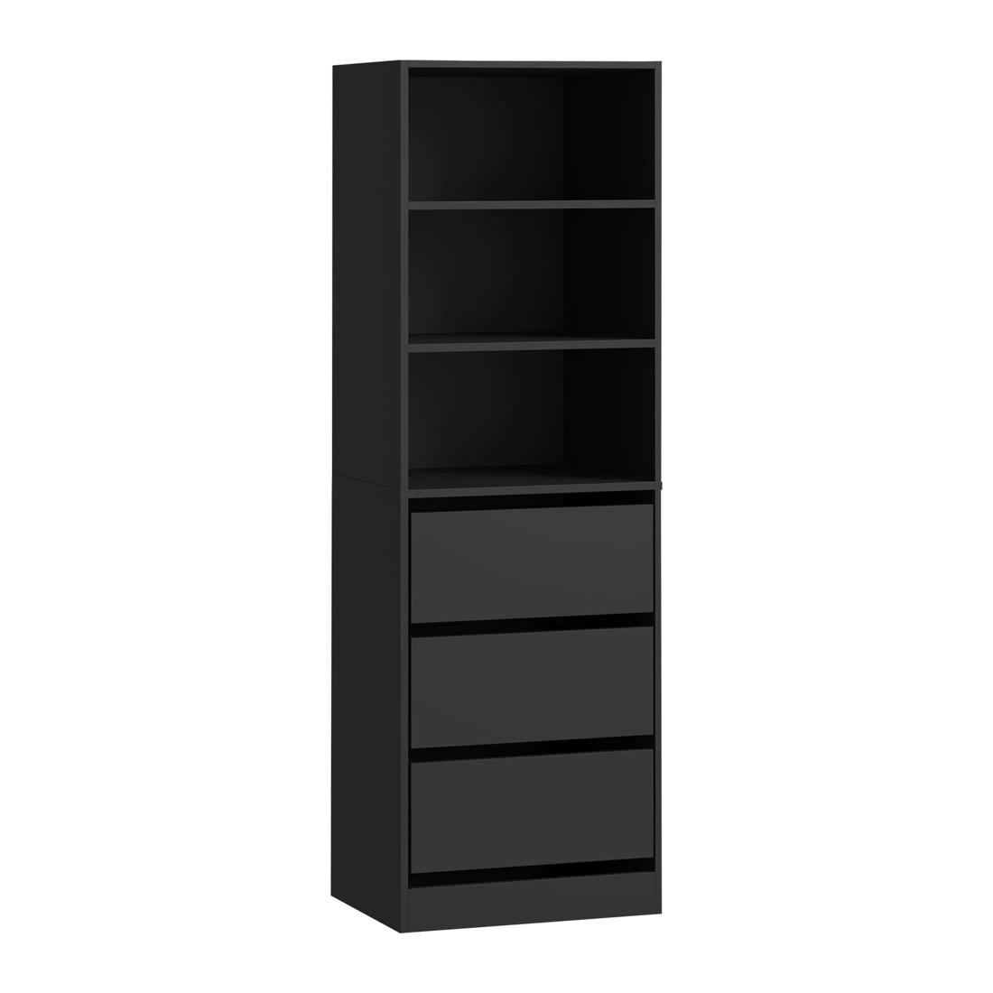 5 Oikiture Wardrobe Shelf Unit Clothes Storage Cabinet 3 Drawers Organizer
 - Black, 5 of 10