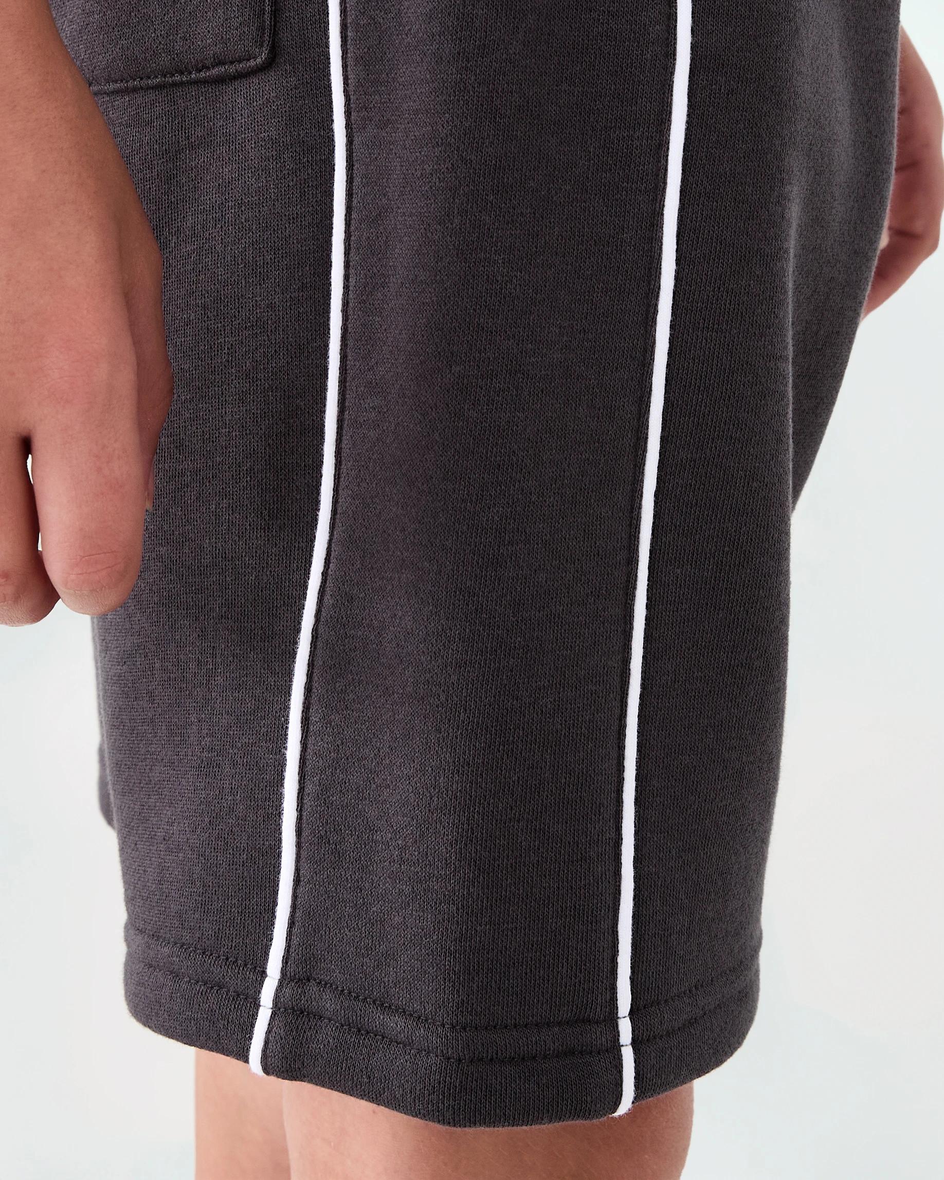 5 Panelled Knit Shorts Blk Sand, 5 of 7