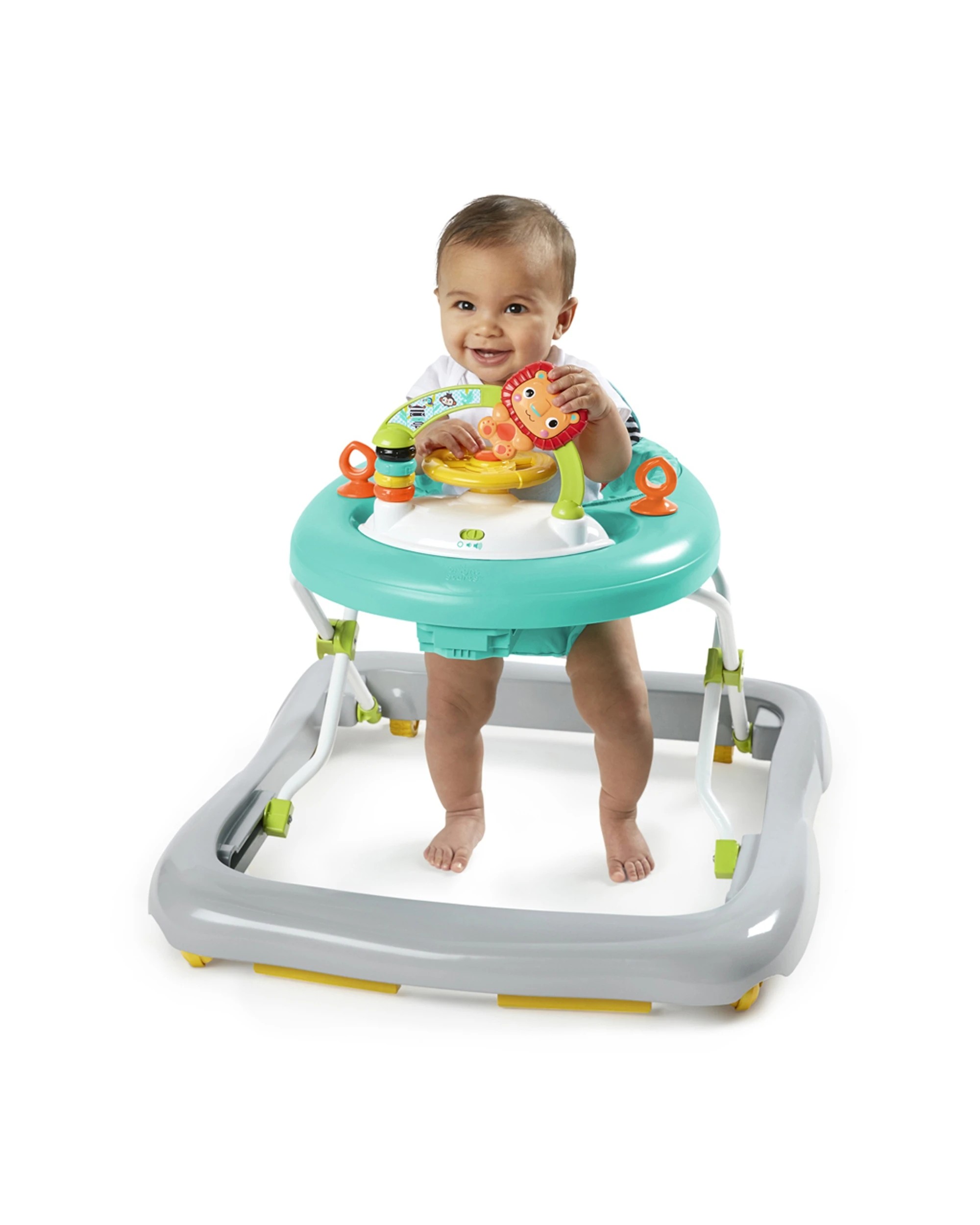 2 Bright Starts Zig Zag Zebra Baby Push Walker Walking Aid For 6 Months Plus
 - Multi, 2 of 6