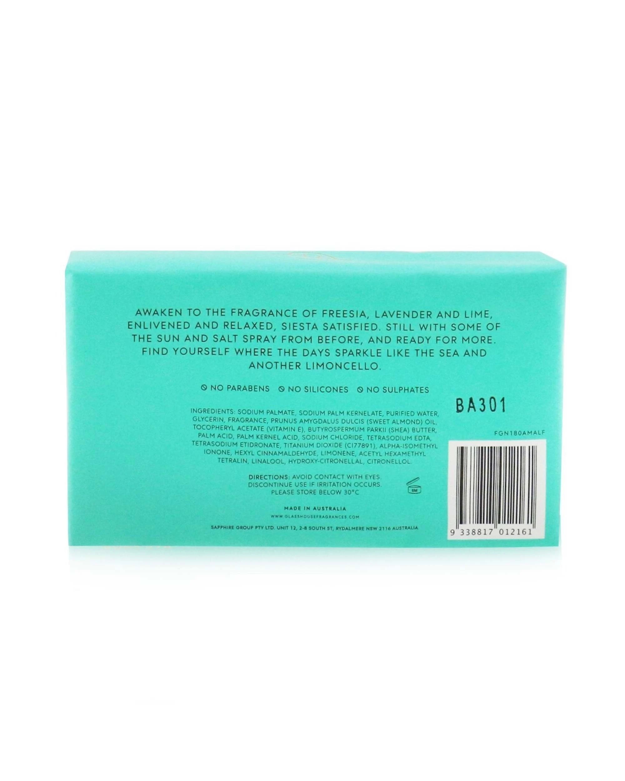 3 Glasshouse Body Bar - Lost In Amalfi (Sea Mist) 180g/6.3oz, 3 of 3