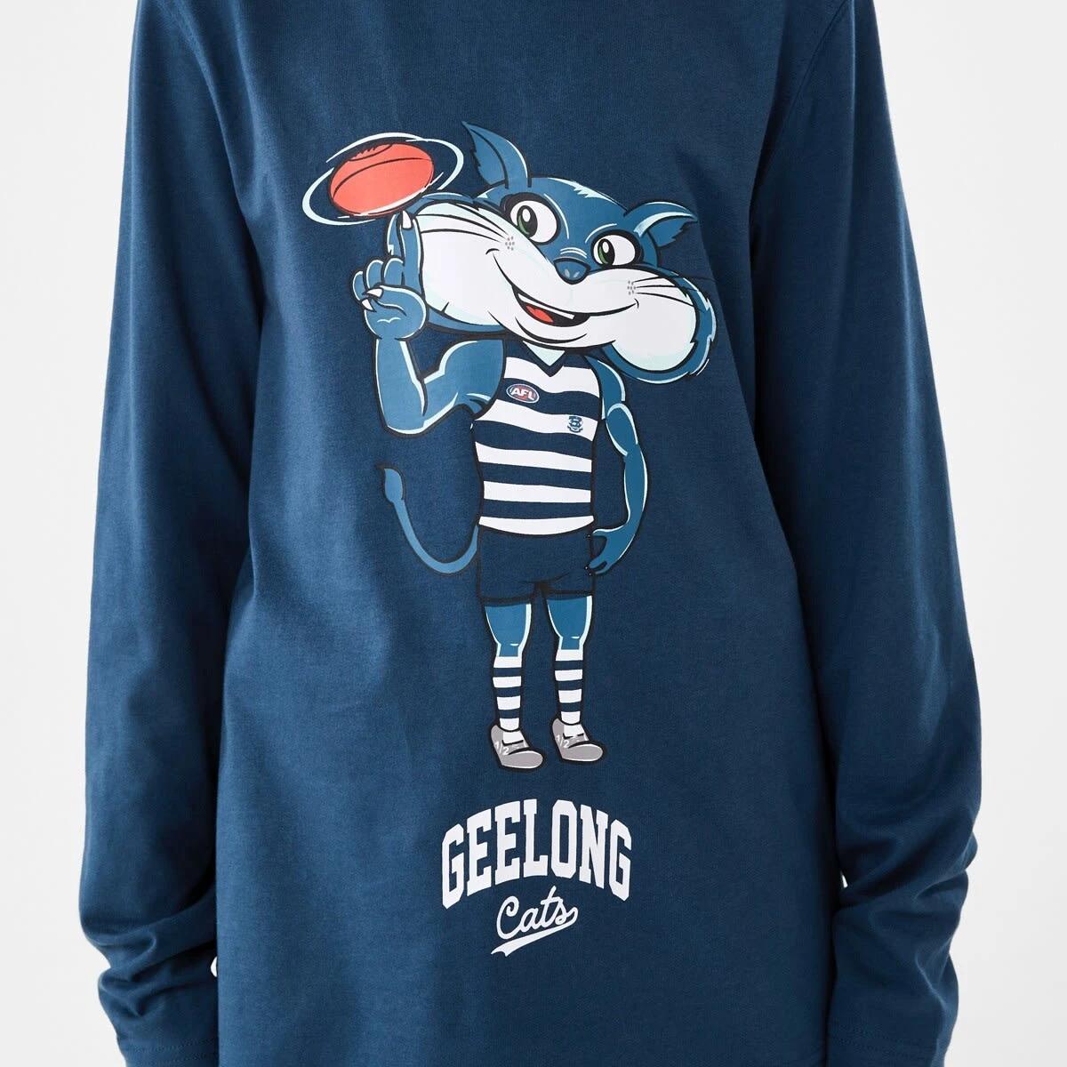 4 Official AFL Kids Pyjama Set Geelong, 4 of 9