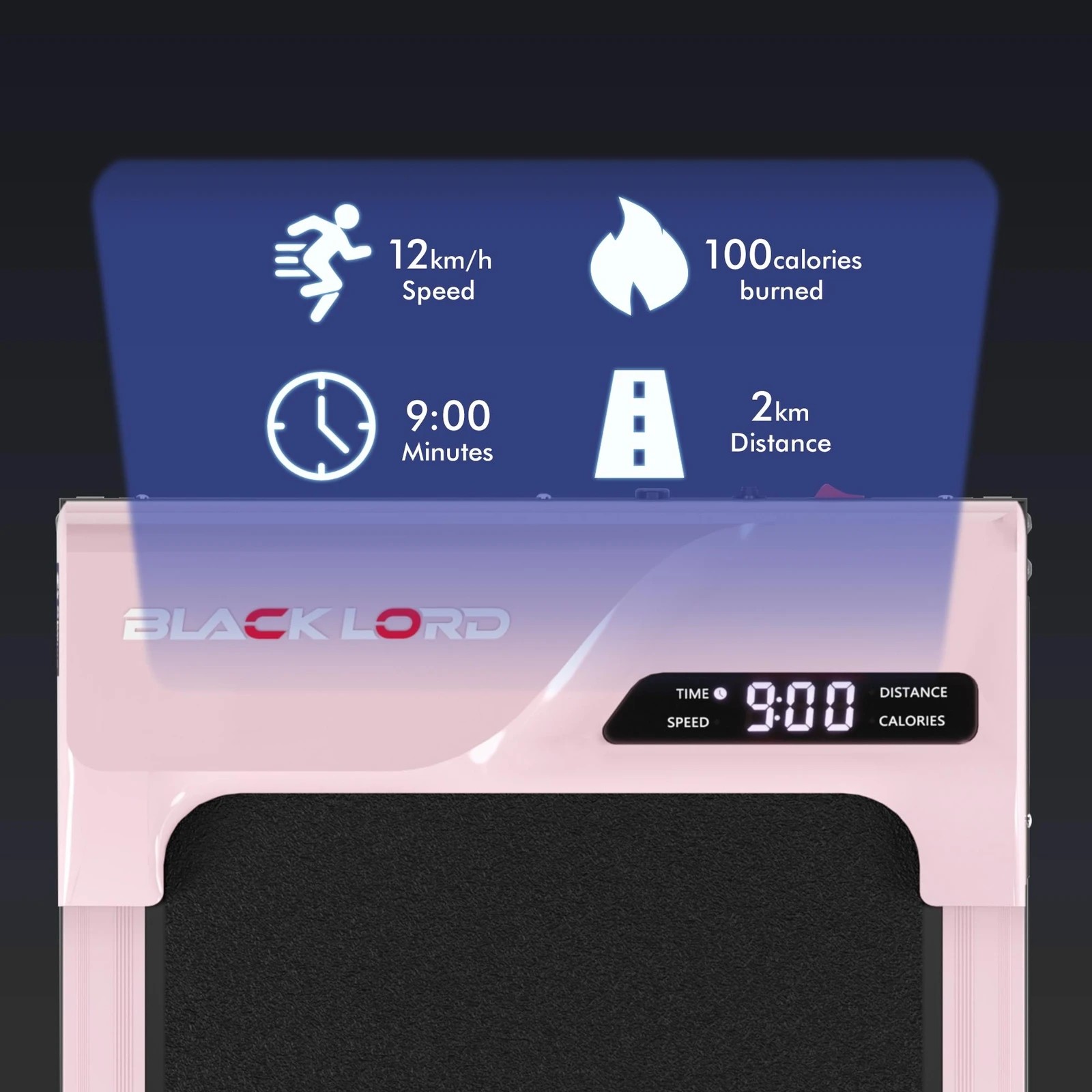 5 Black Lord Treadmill Electric Walking Pad Incline Gym Brushless Motor - Pink, 5 of 10