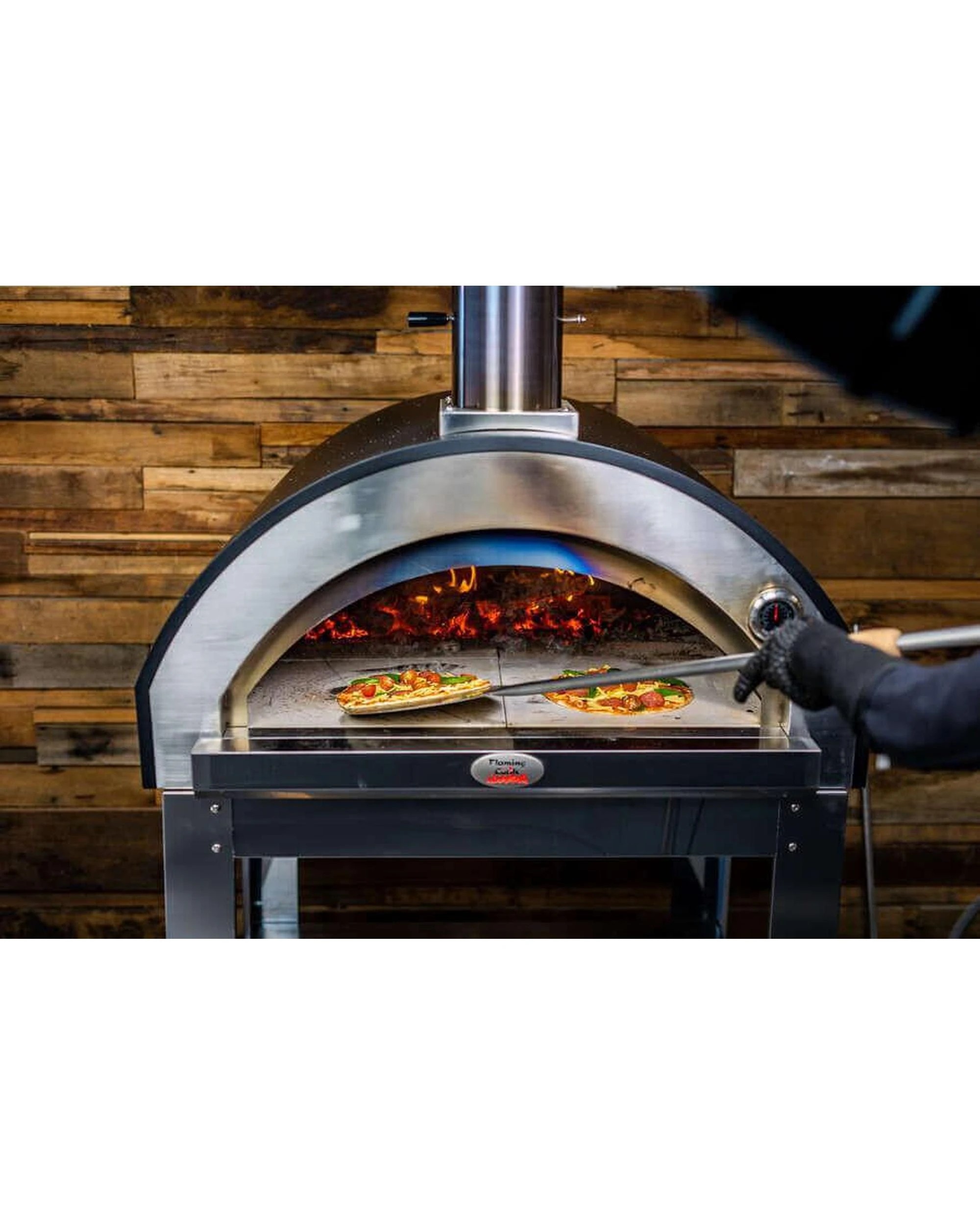 9 Flaming Coals Stainless Steel Pizza Spinner, 9 of 10