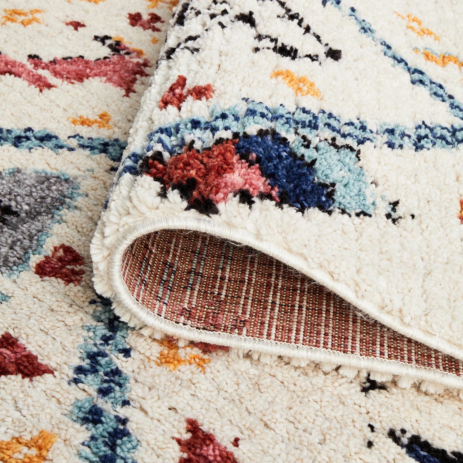 9 Common Ground Rugs Medina 111 340x240cm - Extra Large Power Loomed Pet Friendly Floor Rug - Natural, 9 of 9