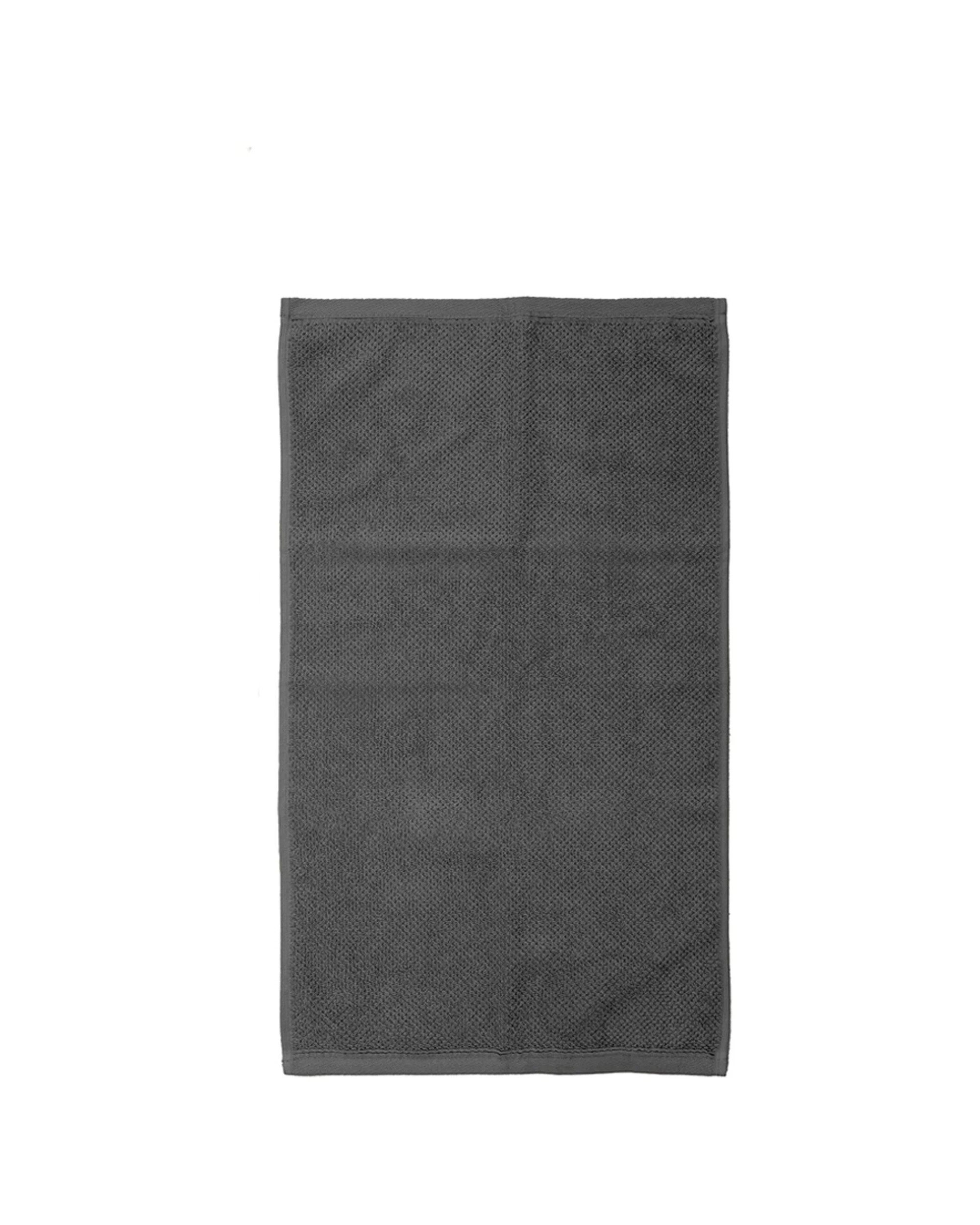 4 Bambury Angove 600gsm Soft Absorbent Cotton Hand Towel Textured - Charcoal, 4 of 4