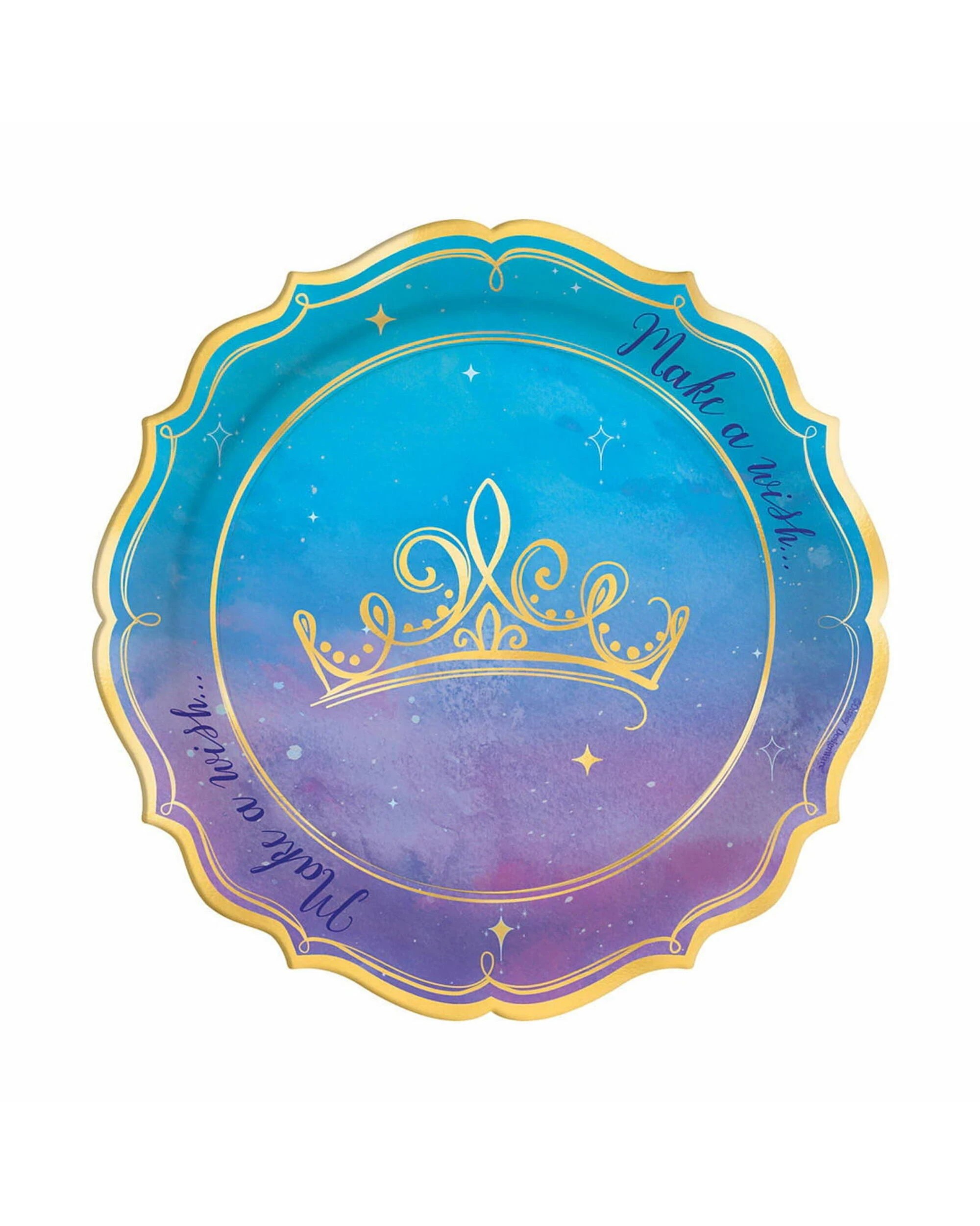 1 Amscan Disney Princess Once Upon A Time Small Paper Plates Pack of 8, 1 of 1