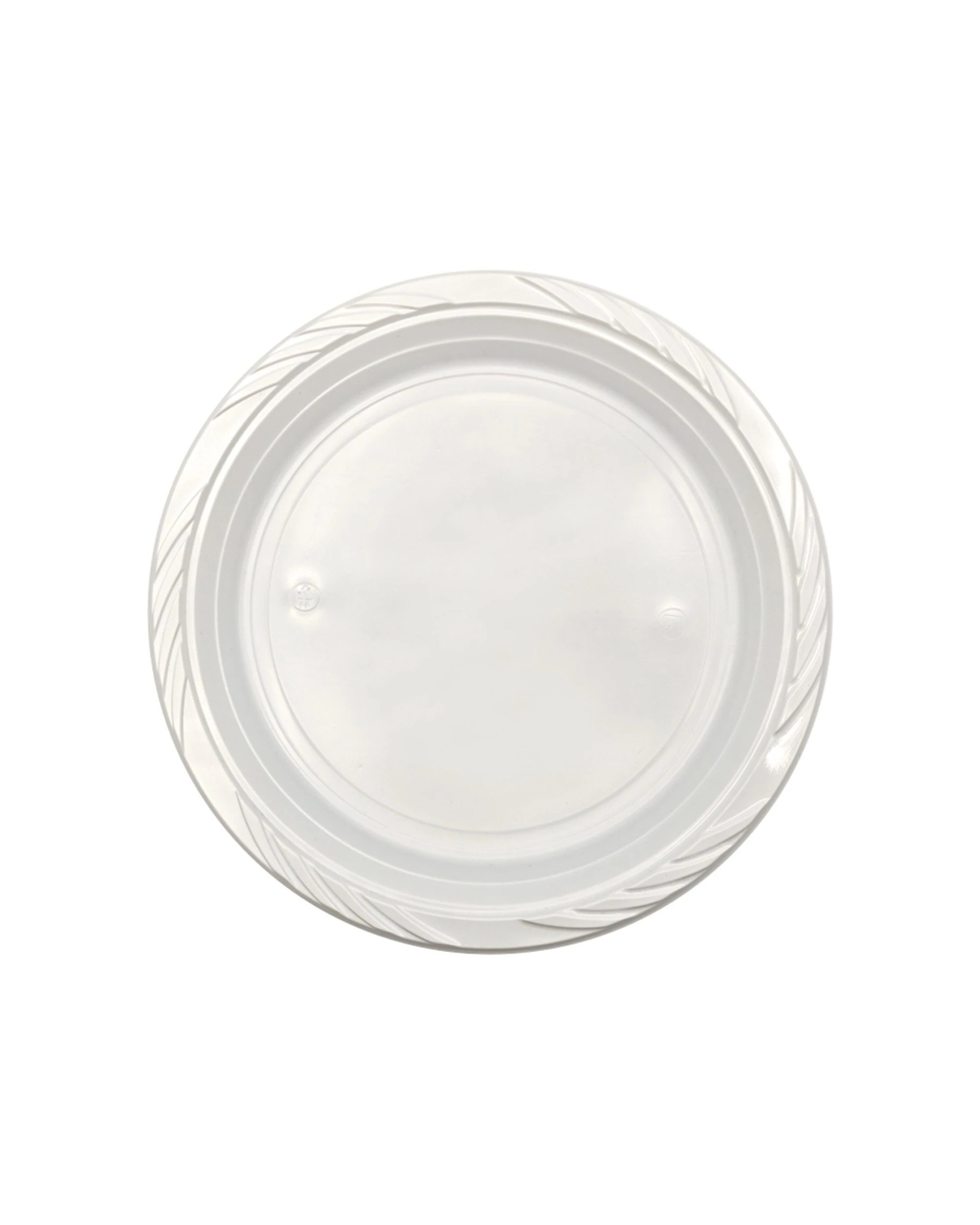 1 Partyware 25pc Reusable Dinner Plates Set Tableware 250mm - White, 1 of 3