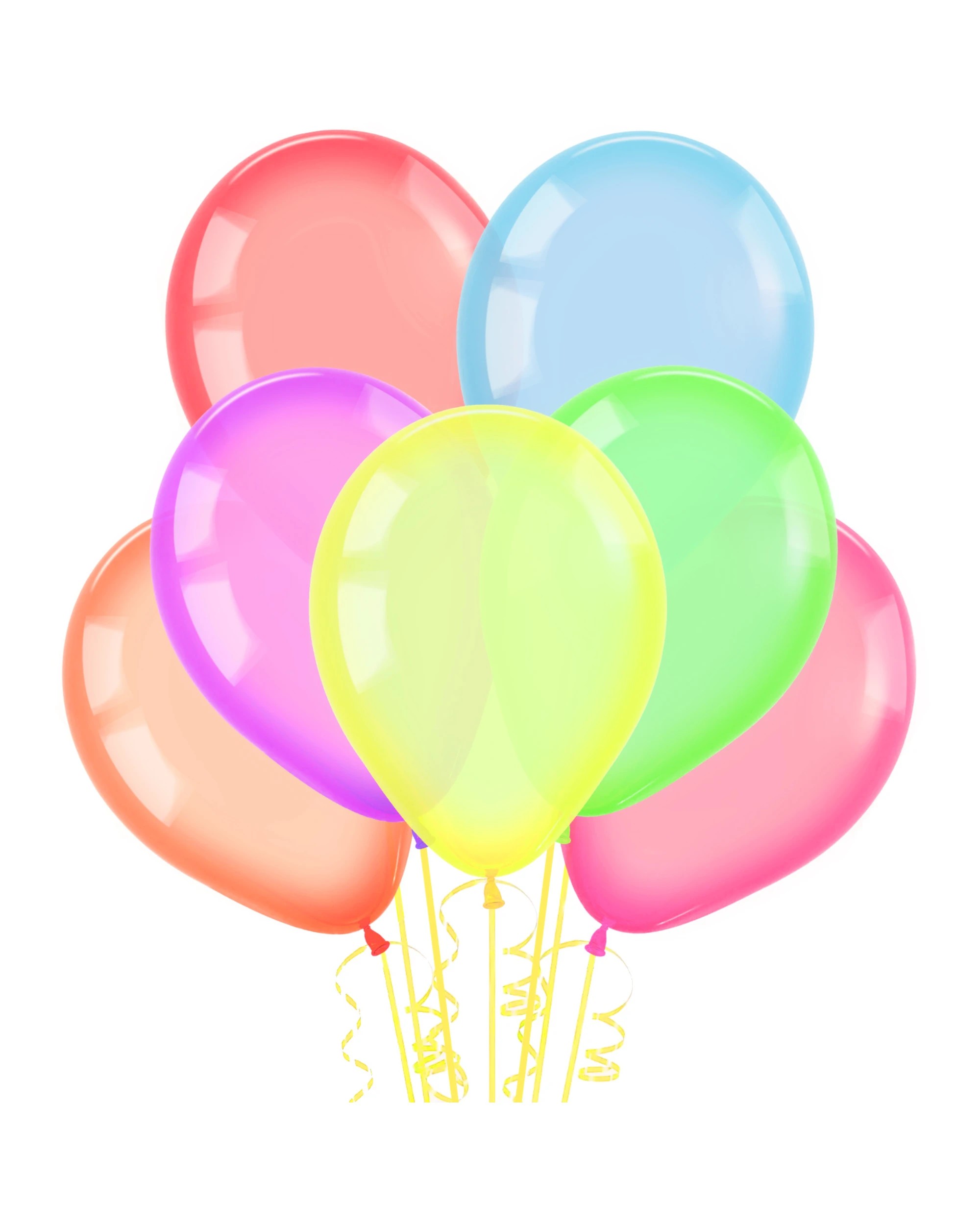 1 Artwrap Neon UV Party Balloons Pack of 30 - Assorted, 1 of 3