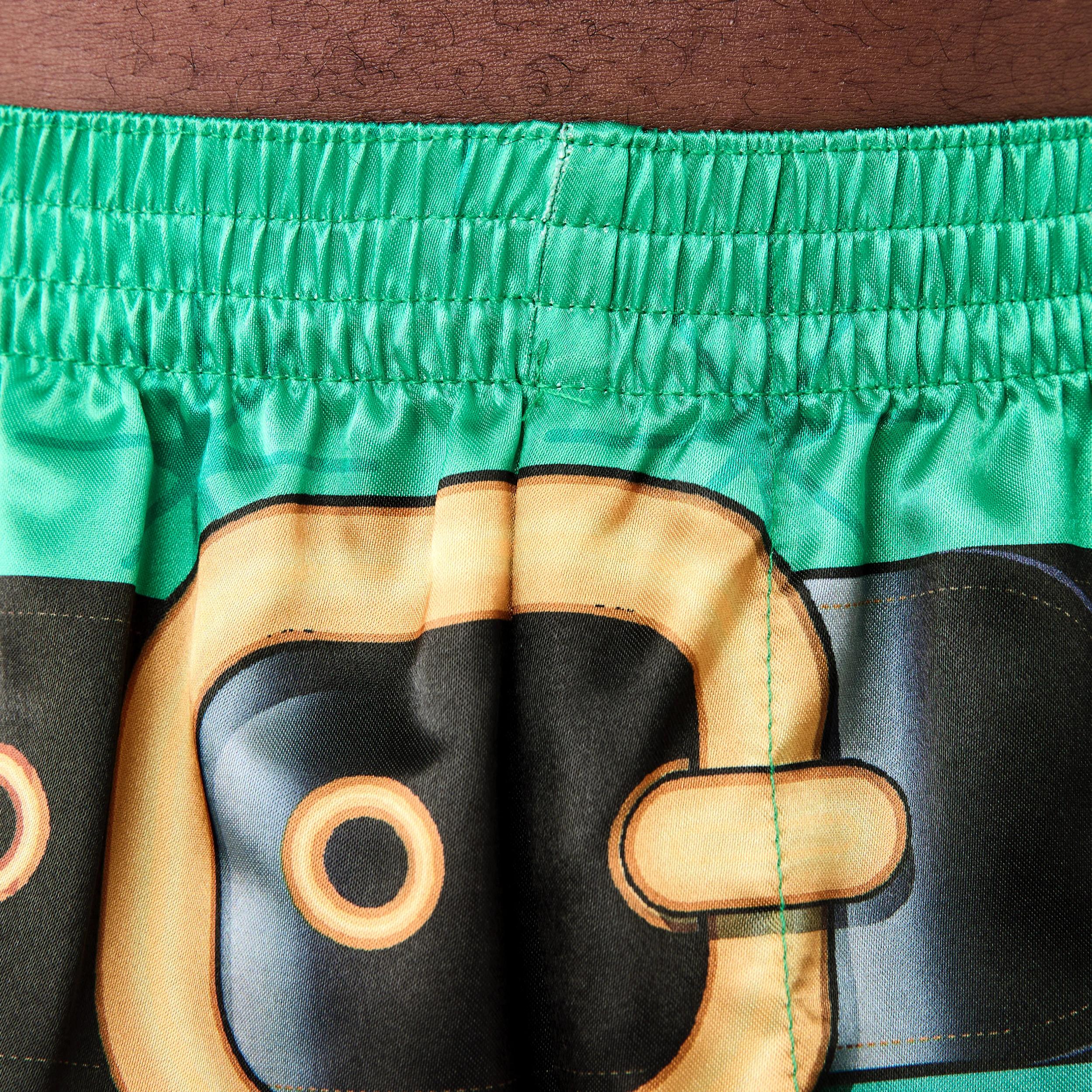 5 Printed Satin Boxers with Santa Hat Elf Suit26, 5 of 6