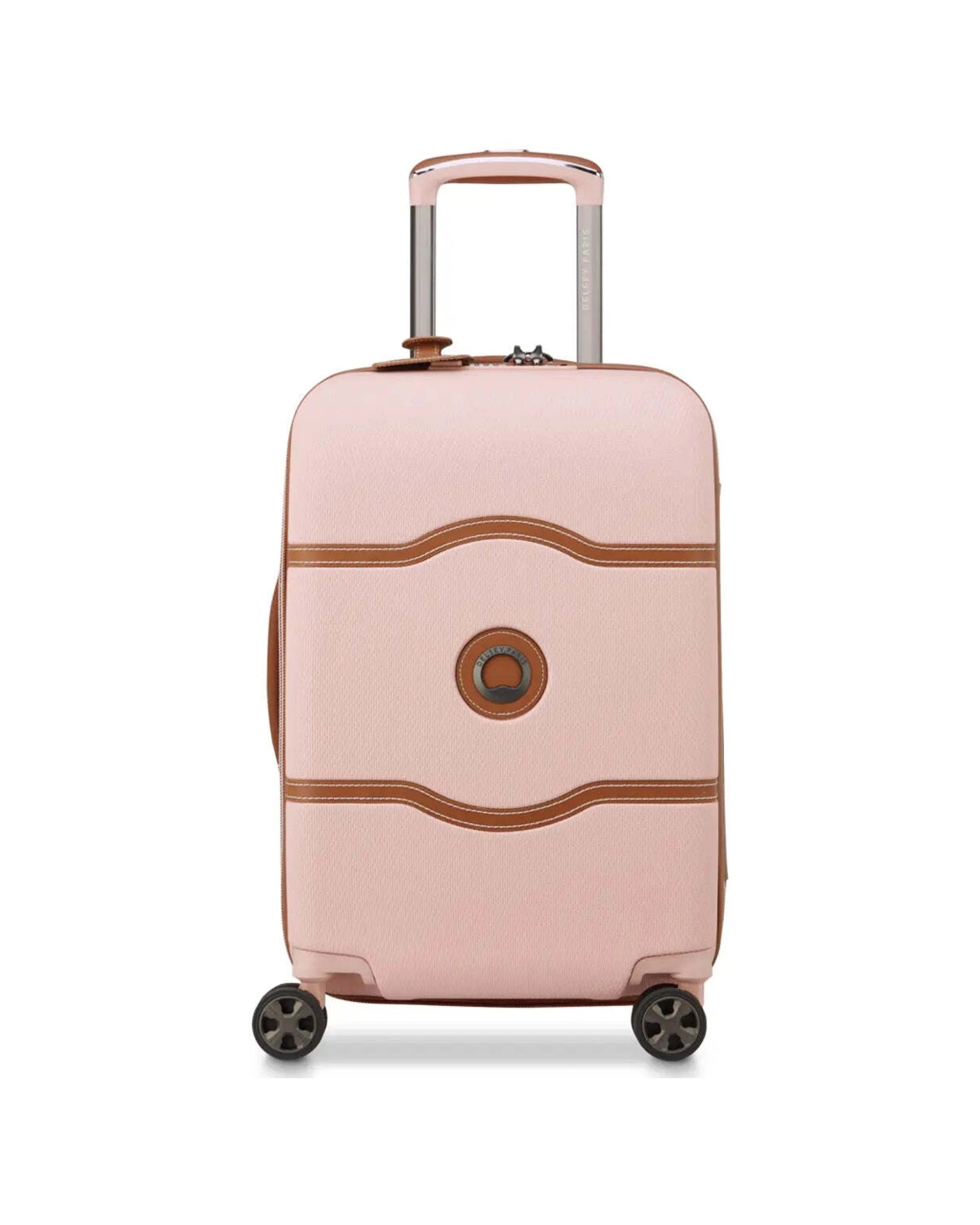 1 Delsey Chatelet Air 2.0 55 cm 4-Wheel Cabin Suitcase TSA Lock USB Port - Pink, 1 of 7