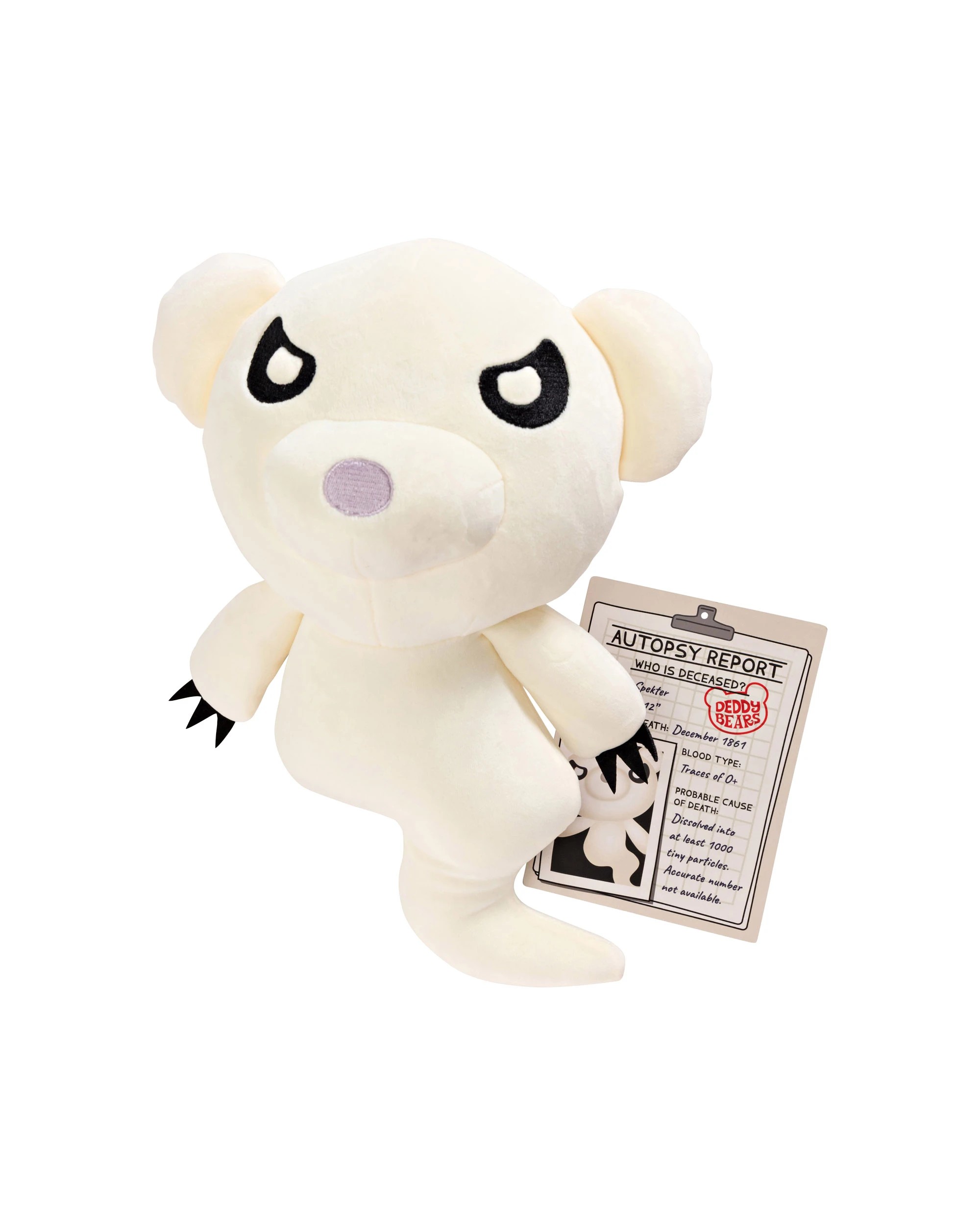 3 Deddy Bears - Spekter Halloween Bear in Bag, Plush Toy, White, 30cm (Height) - White, 3 of 4