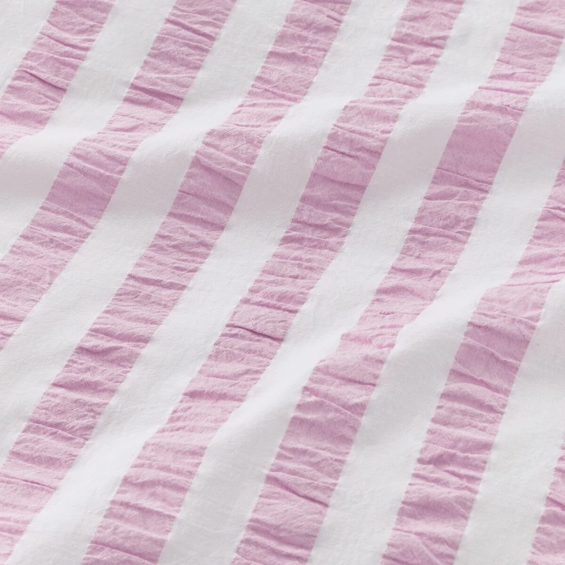 7 Ruffle Stripe Cotton Reversible Quilt Cover Set - Queen Bed, Mauve, 7 of 7