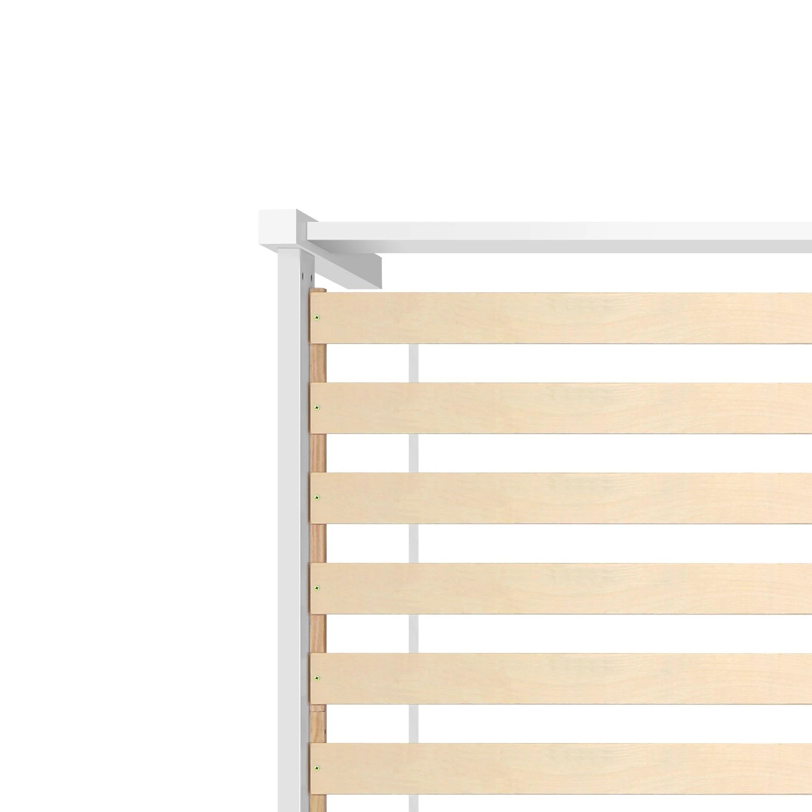 9 Alfordson Bed Frame Wooden Timber King Size Mattress Base Platform Fenella - White, 9 of 10