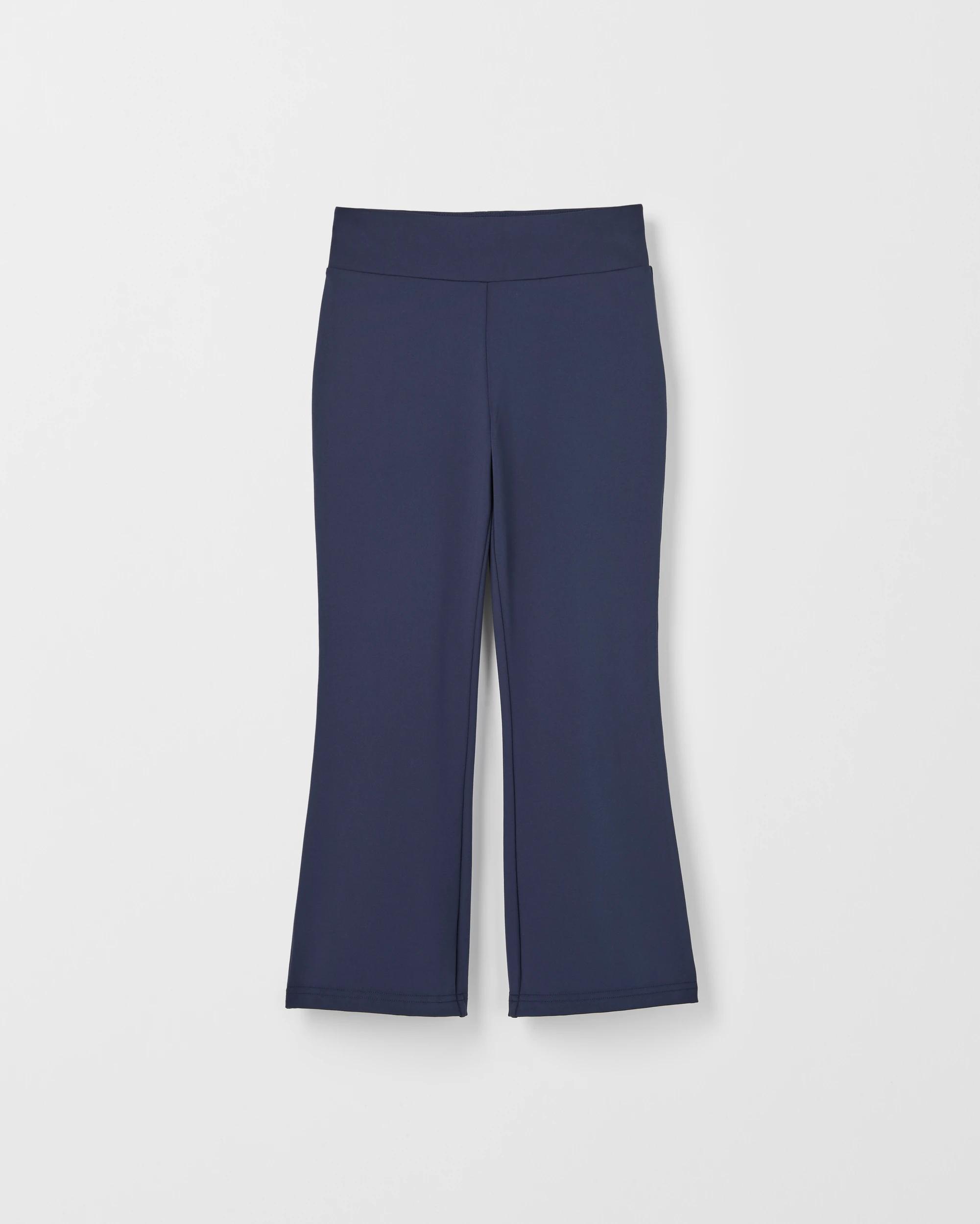 1 Target Kids Active Crop Length Flare Leggings NAVY, 1 of 2