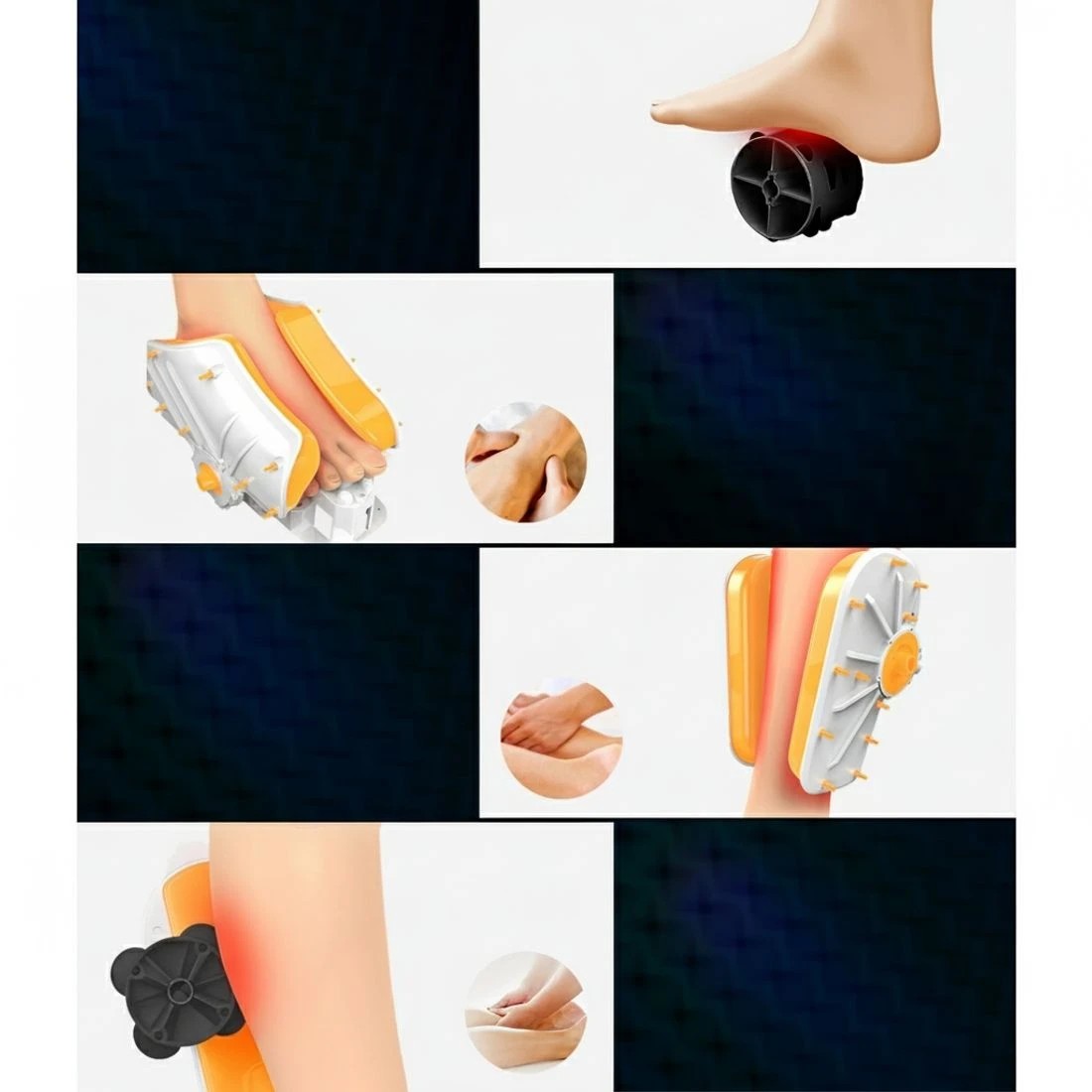 4 Livemor Foot Massager Shiatsu Massagers Electric Roller Calf Leg Kneading - Black, 4 of 7