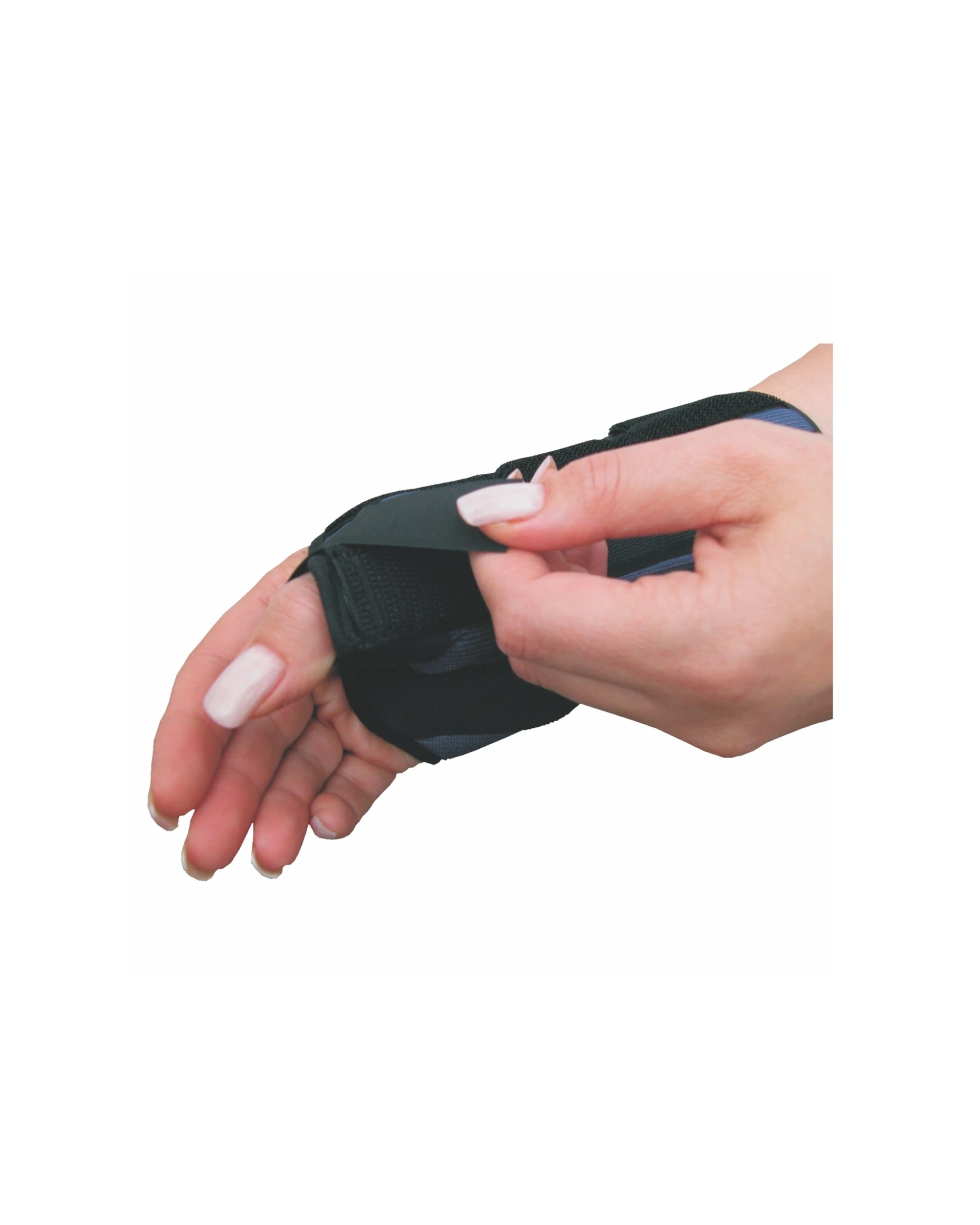 6 Bodyassist Deluxe Wrist Thumb Spica Brace Anatomical Contour Right Small - Black, 6 of 7