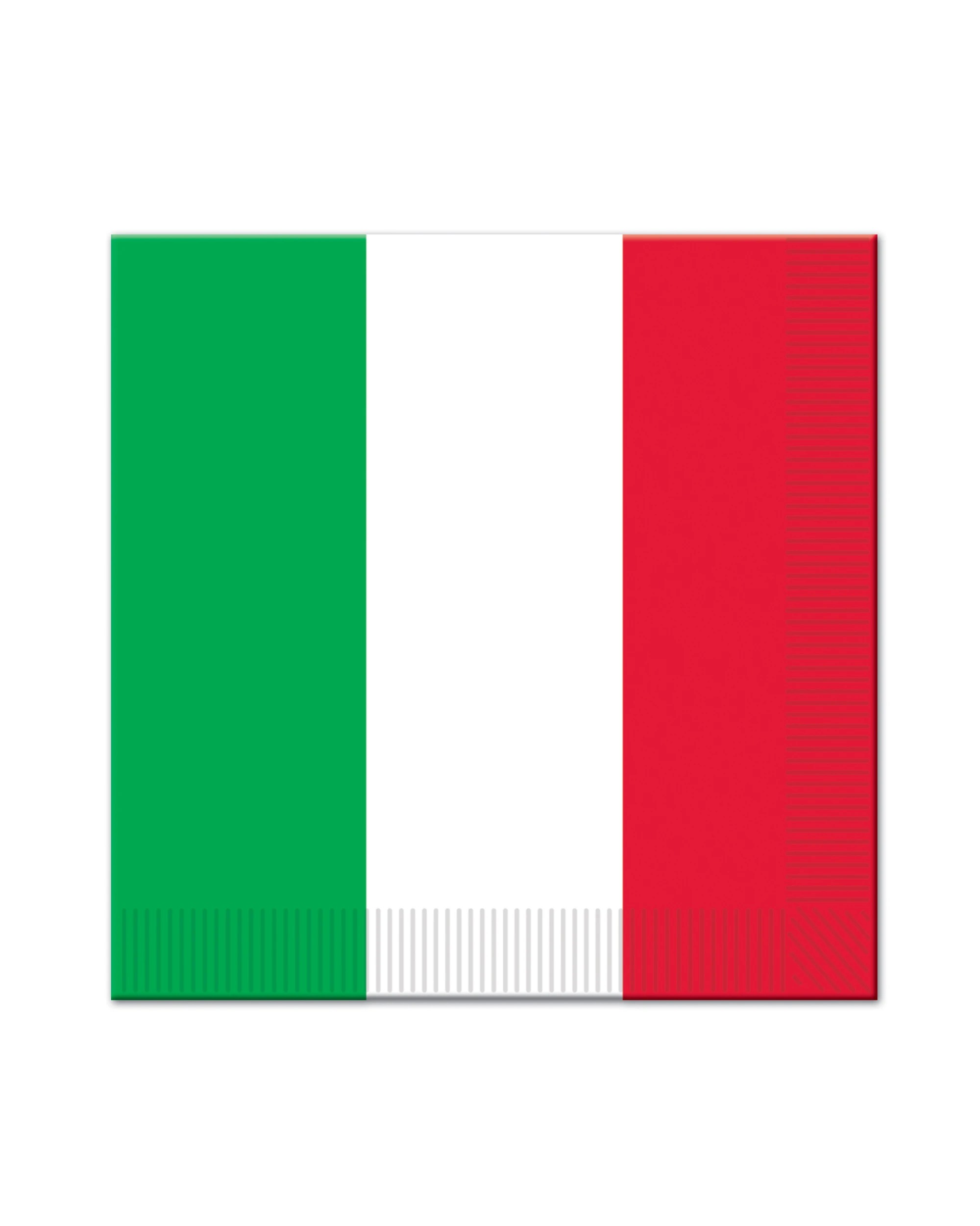 1 Beistle Italian Flag Large Napkins Serviettes Pack of 16, 1 of 1