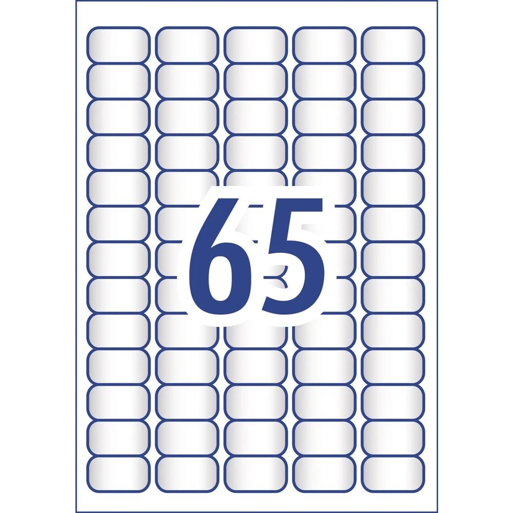 3 Avery 65UP Laser Address Labels Clear 25 Sheets, 3 of 5