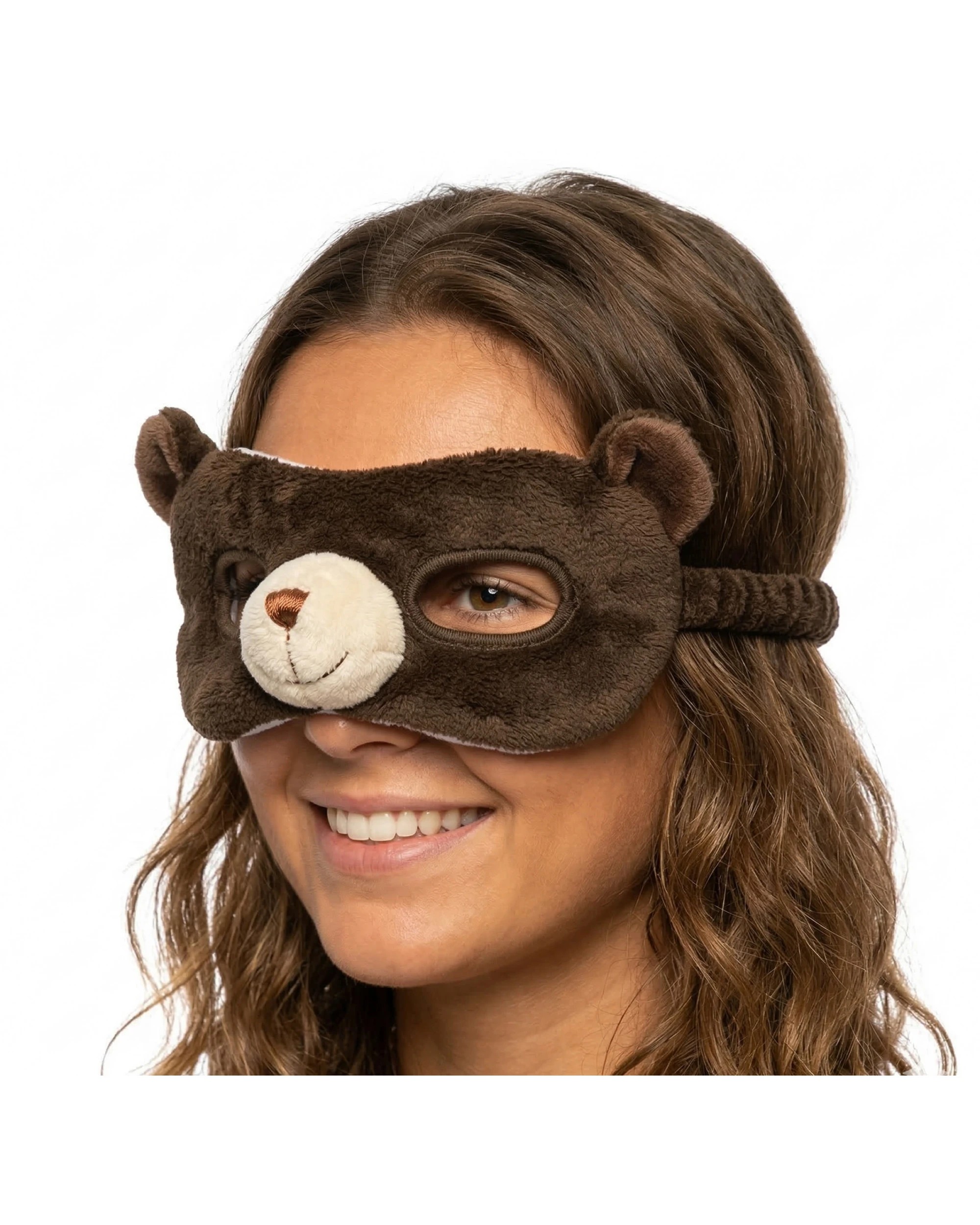 1 BR Costumes ANIMAL EYE MASK Party Costume Halloween Accessory - Bear, 1 of 3