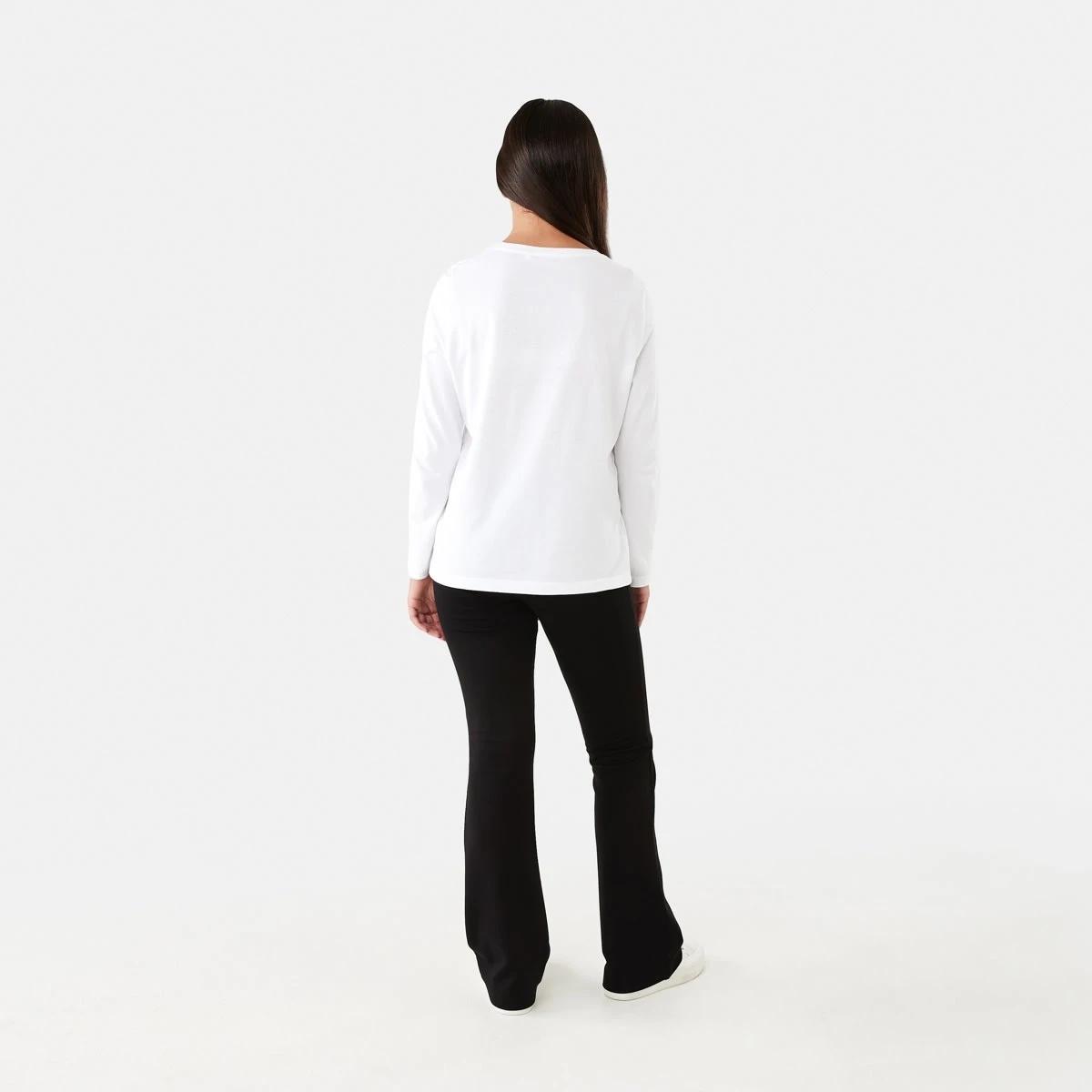 6 Ponte Flare Leggings Black, 6 of 8