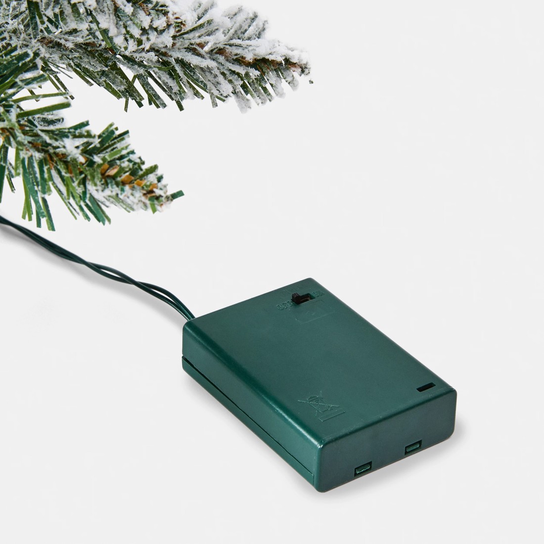 4 60cm (2ft) Light Up Mini Green Flocked Christmas Tree, 4 of 7