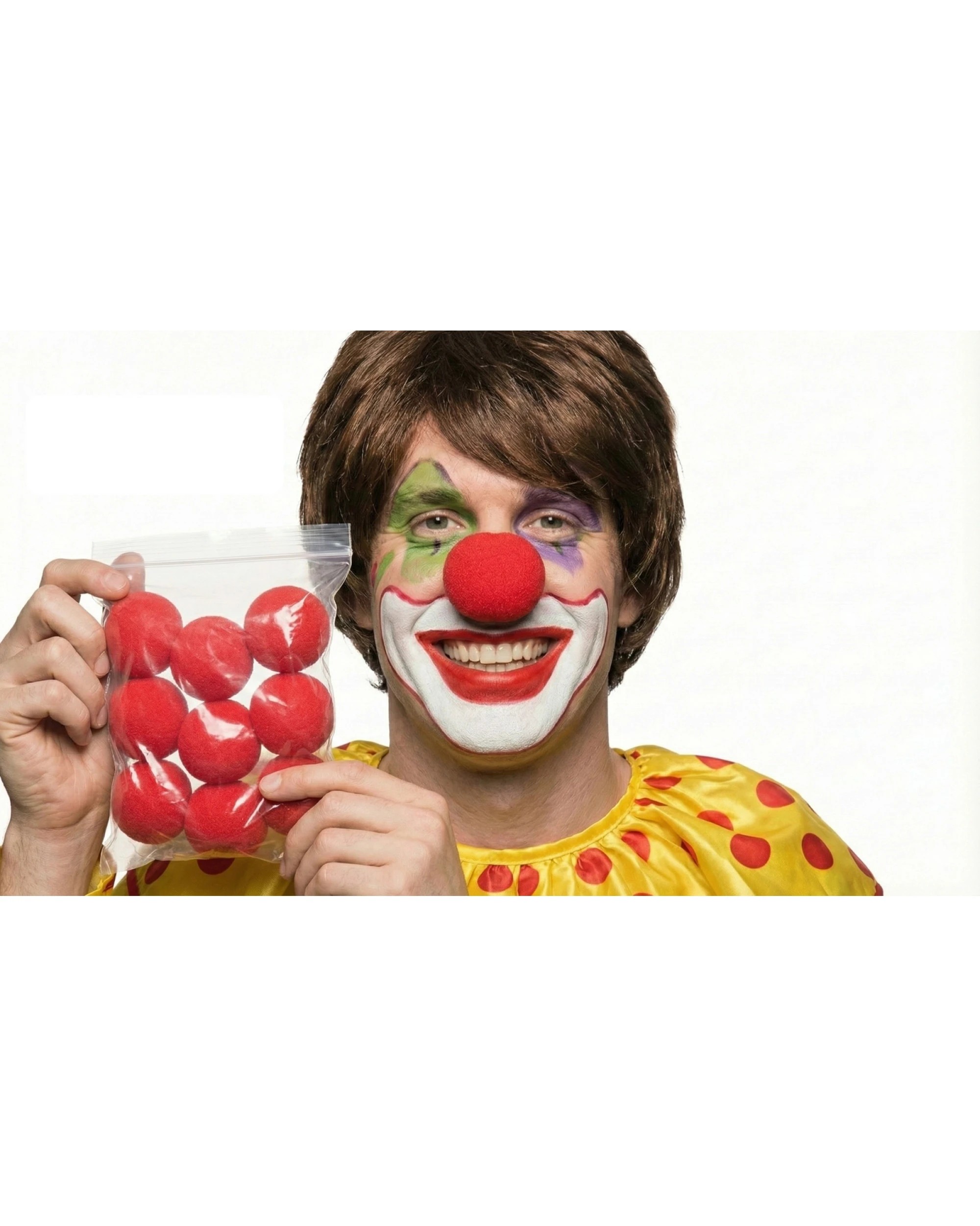 1 BR Costumes Soft Clown Noses for Costume Dress-Up, Pack of 10, 1 of 8