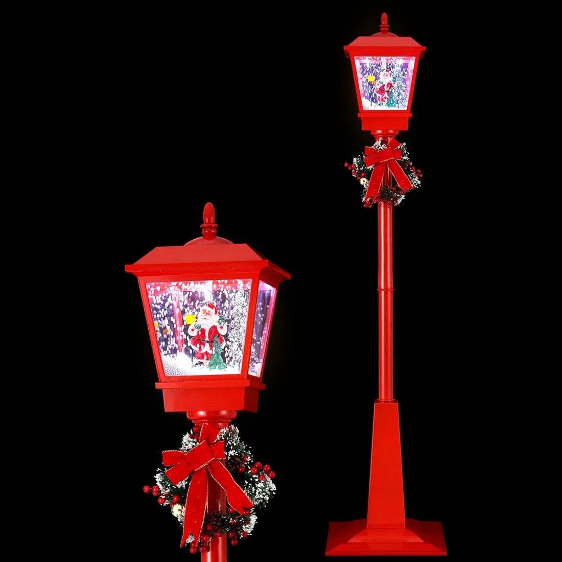 1 Jingle Jollys 1.8m Christmas Lamp Post Lights Led Outdoor Decorations Durable Space Saving Modern Decor Sturdy
 - Red, 1 of 7