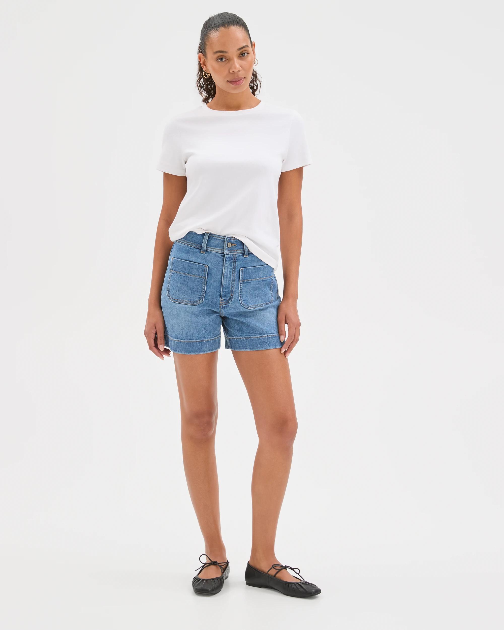 2 Target Denim Mila Denim Shorts VINTAGE WORN INDIGO, 2 of 6